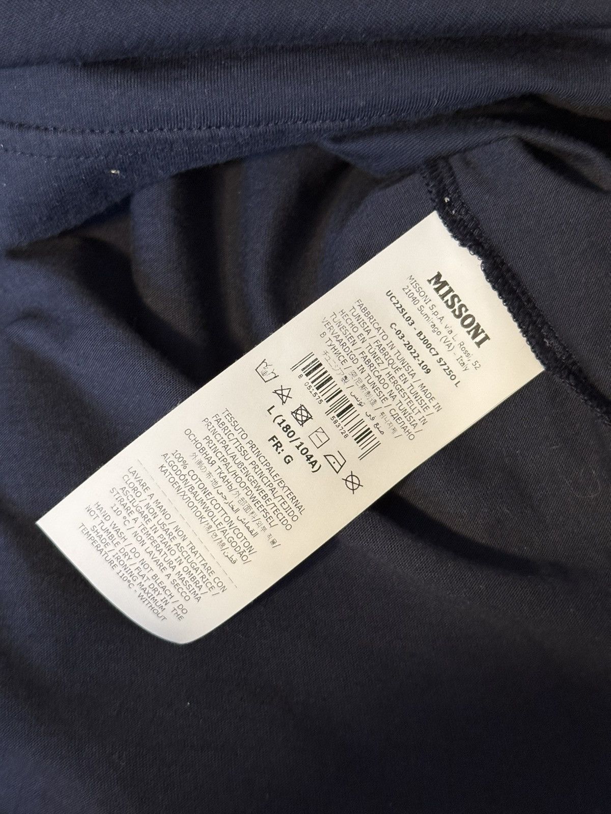 Missoni Missoni Embroidered Logo T-Shirt Size US L / EU 52-54 / 3 - 4 Thumbnail