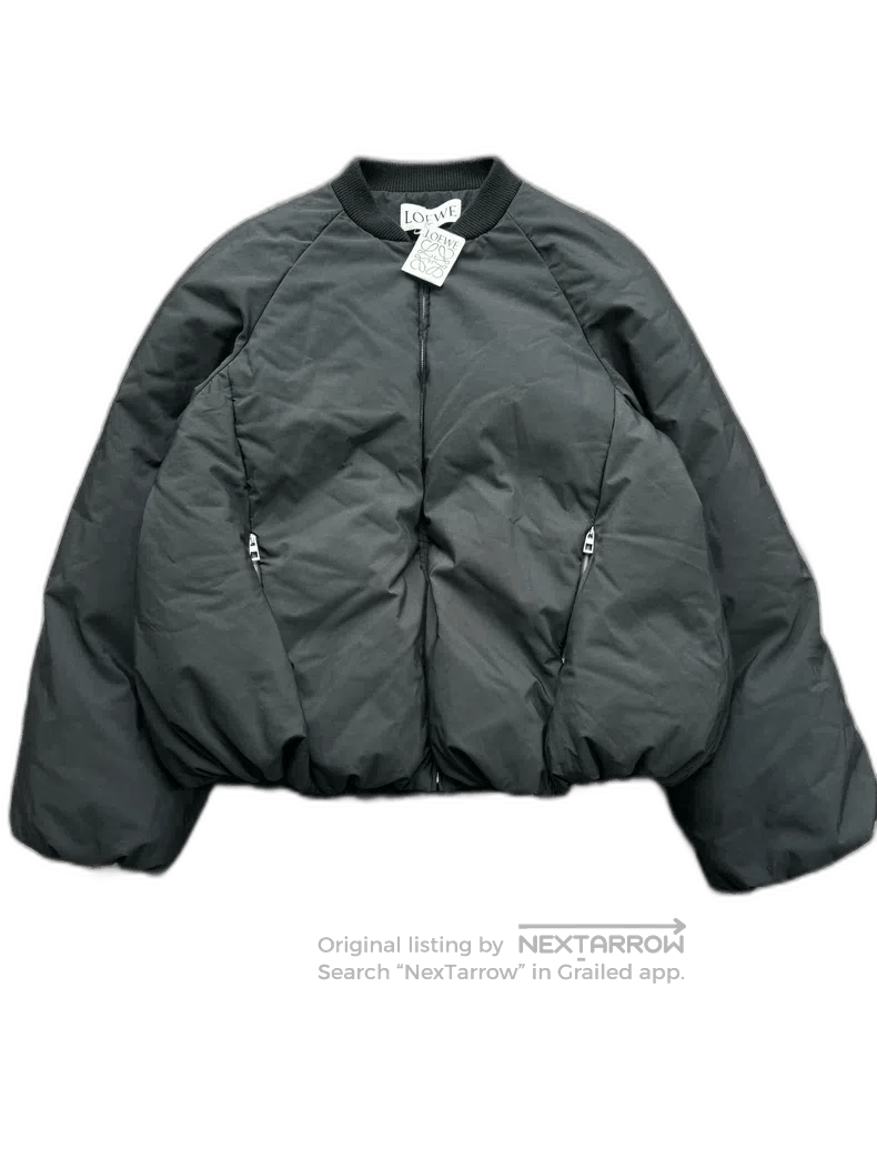 Loewe Loewe Black Puffer Jacket with Leather Tag. Size US L / EU 52-54 / 3 - 1 Thumbnail