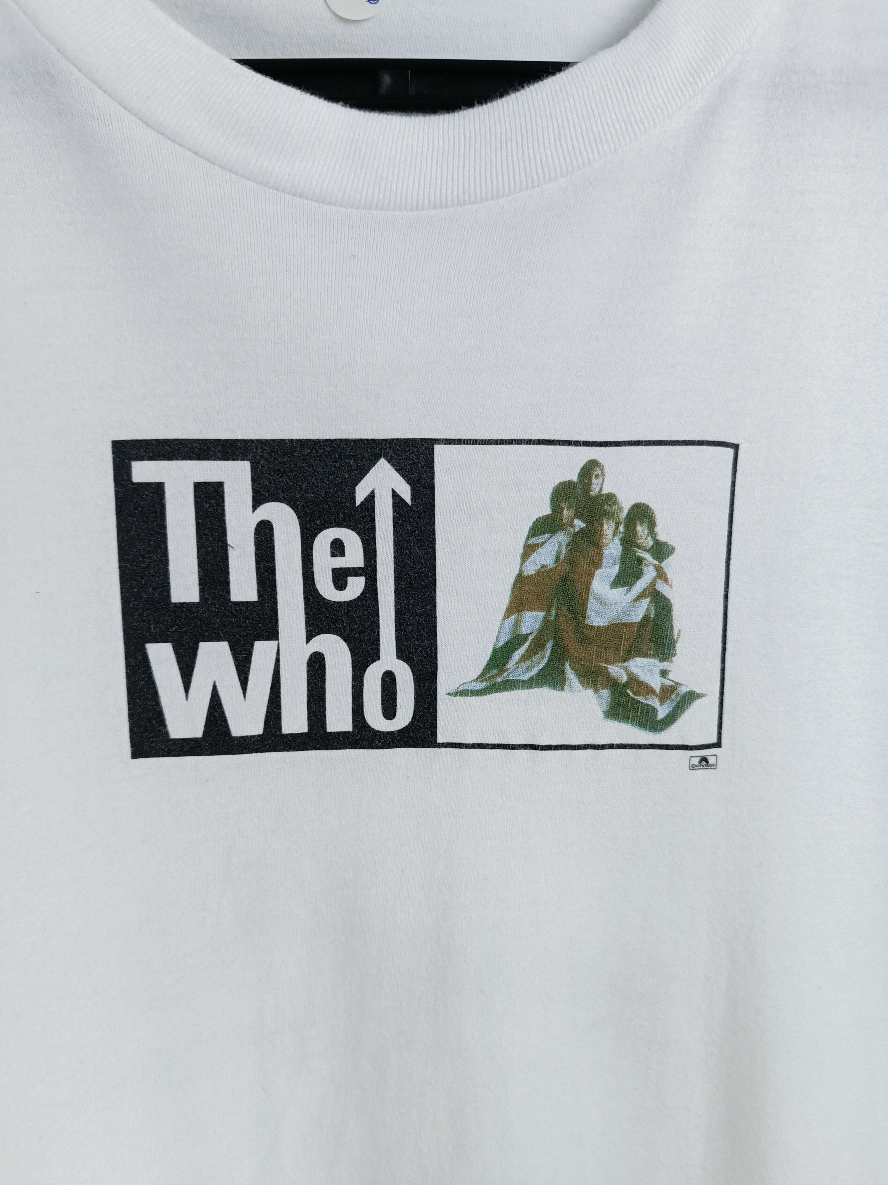 Band Tees VINTAGE 90'S THE WHO BOX LOGO UNION JACK FLAG TEE jam kinks Size US M / EU 48-50 / 2 - 9 Thumbnail