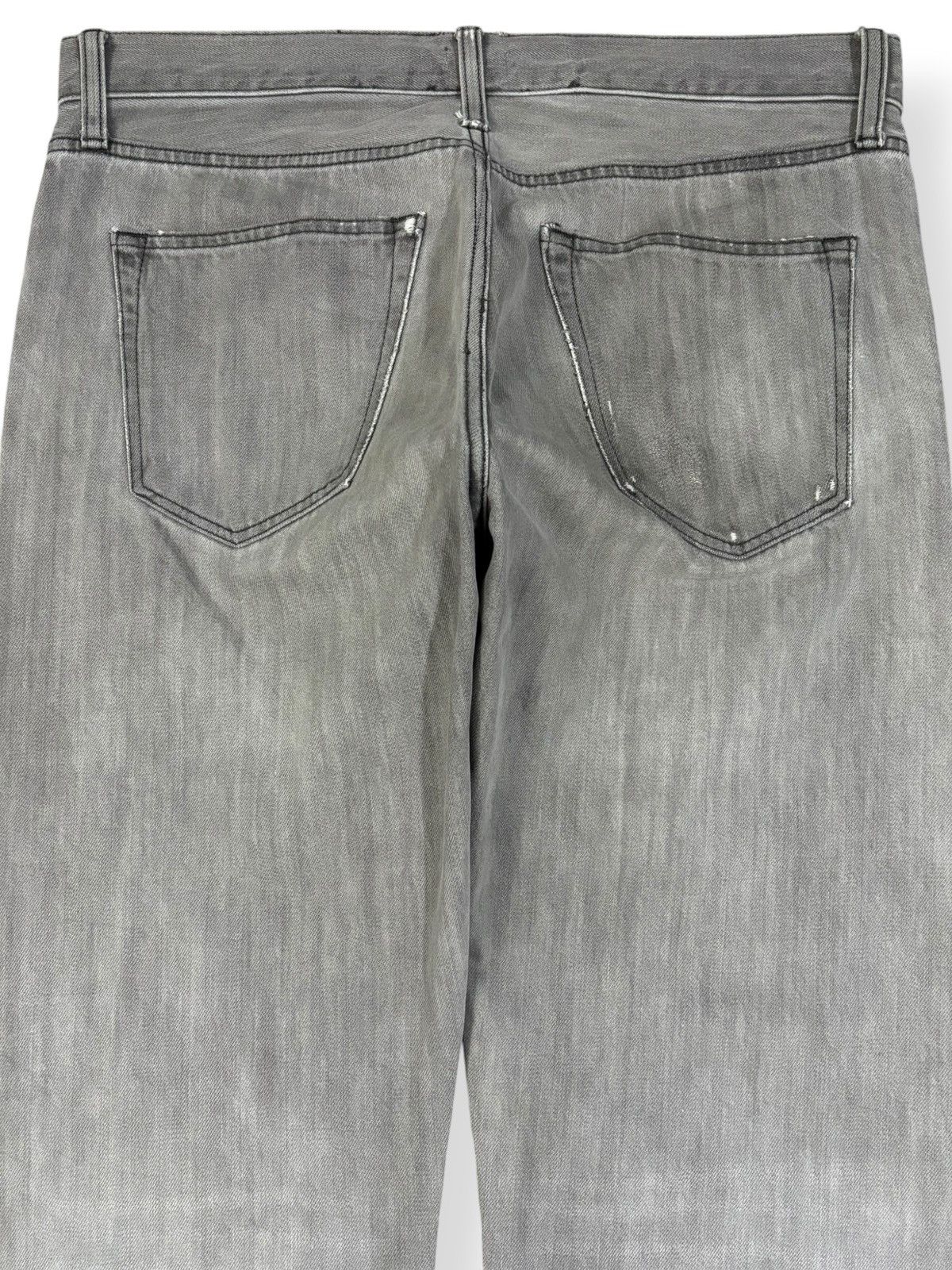 Undercover × Uniqlo Vintage Y2K Uniqlo Selvedge Grey Faded Distressed Jeans Size US 33 - 12 Thumbnail
