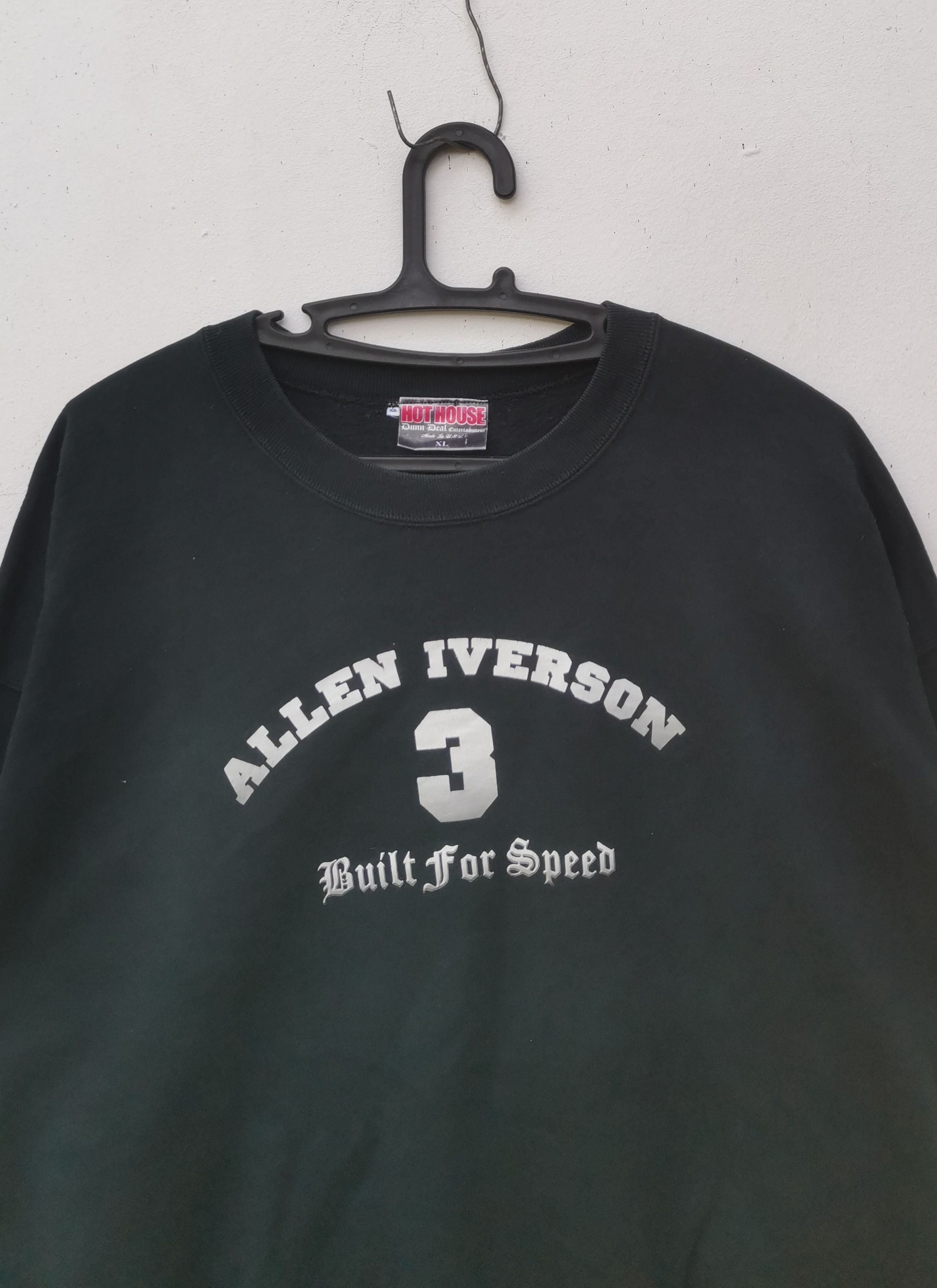 Vintage Rare vintage Allen Iverson sweatshirt top player basketball Size US XL / EU 56 / 4 - 2 Thumbnail