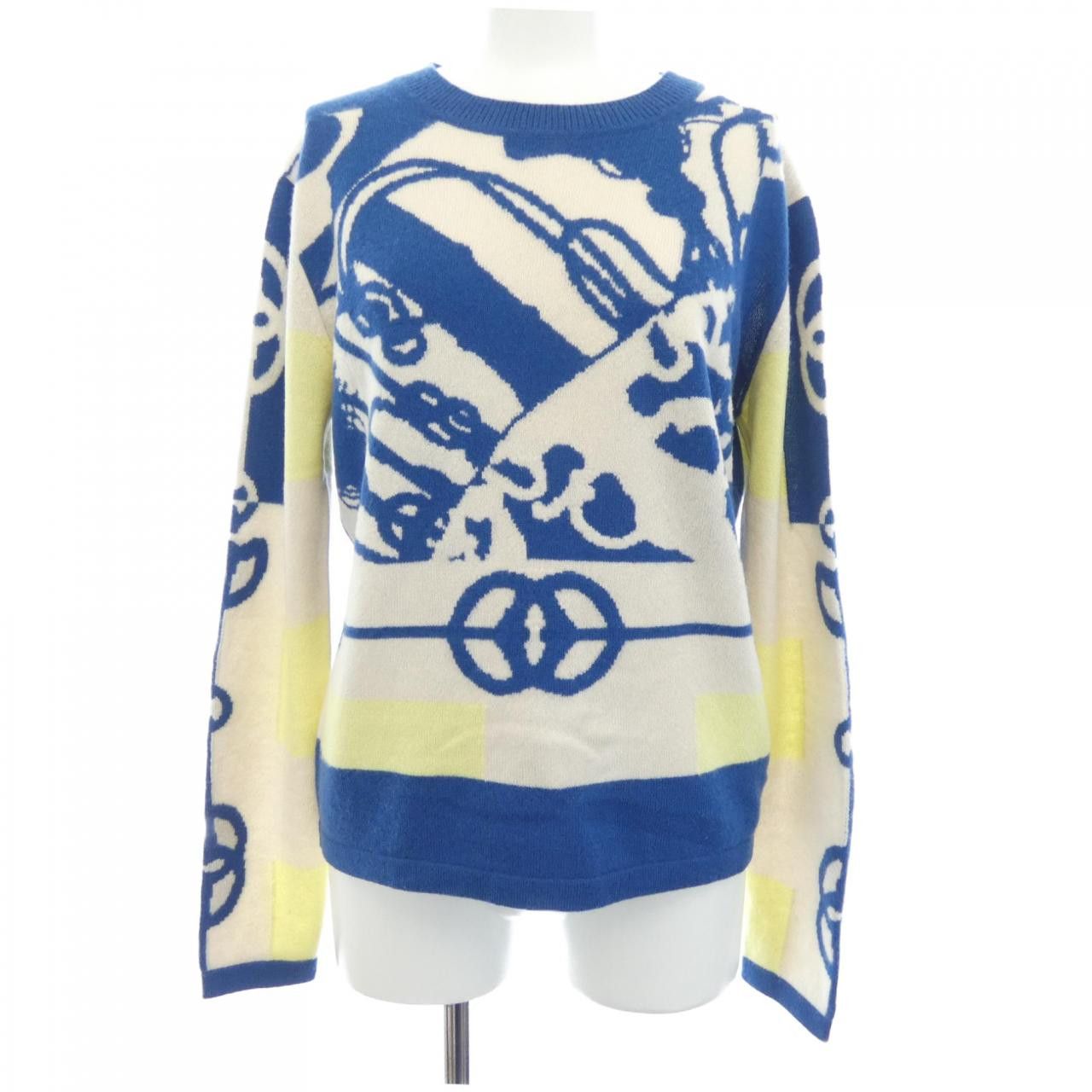 Hermes Hermes Hermes CLIQUETIS Cashmere Knitwear Textile Tops DUTY FREE for USA Size ONE SIZE - 1 Thumbnail