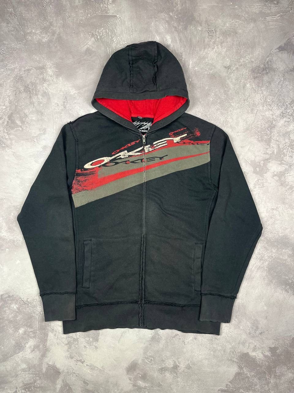 Oakley Oakley Men's XL Black Full Zip Hooded Graphic Print Hoodie Size US XL / EU 56 / 4 - 1 Thumbnail