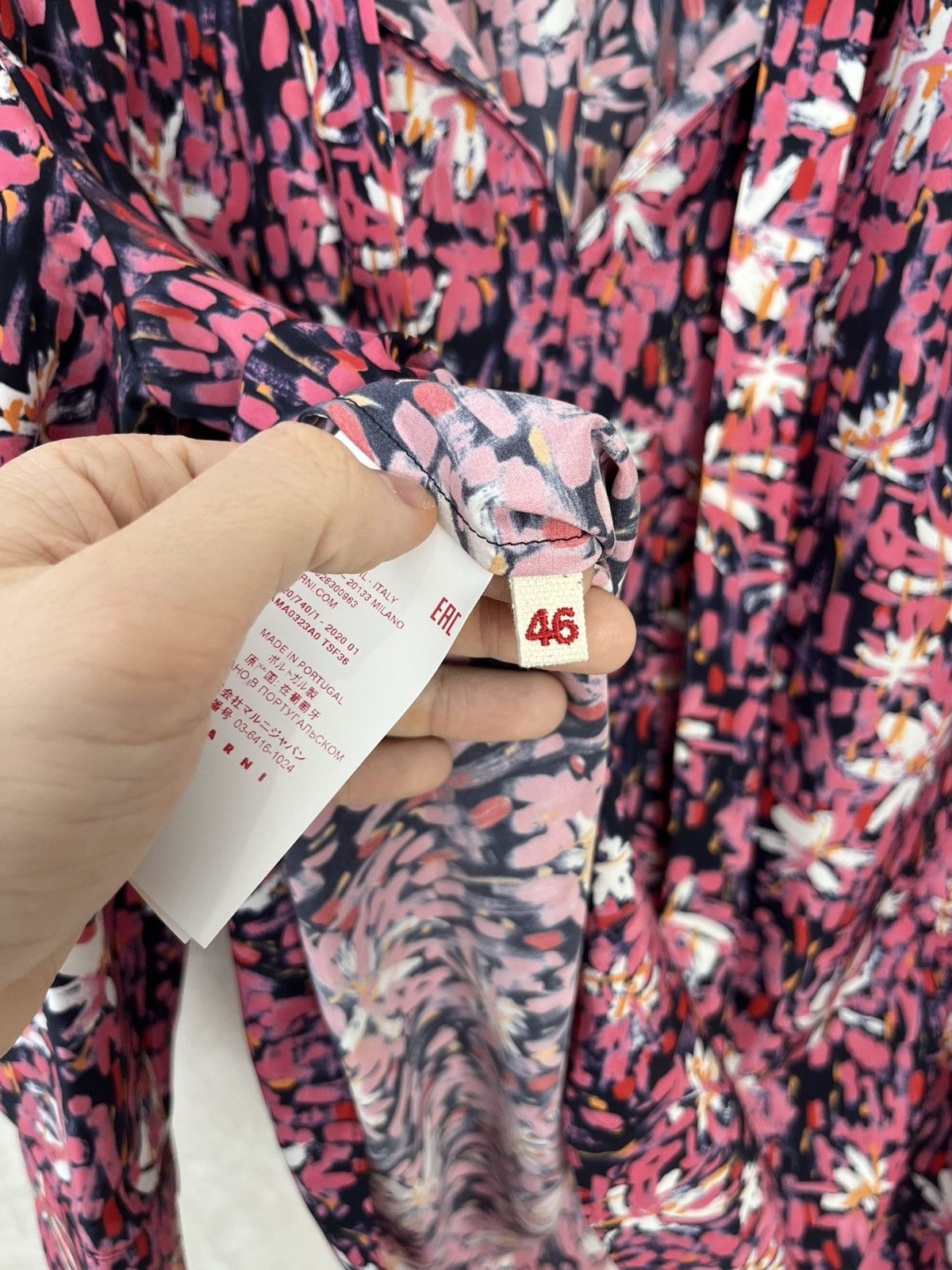 Marni Marni Floral Impressionist Silk Top Size XL / US 12-14 / IT 48-50 - 7 Thumbnail