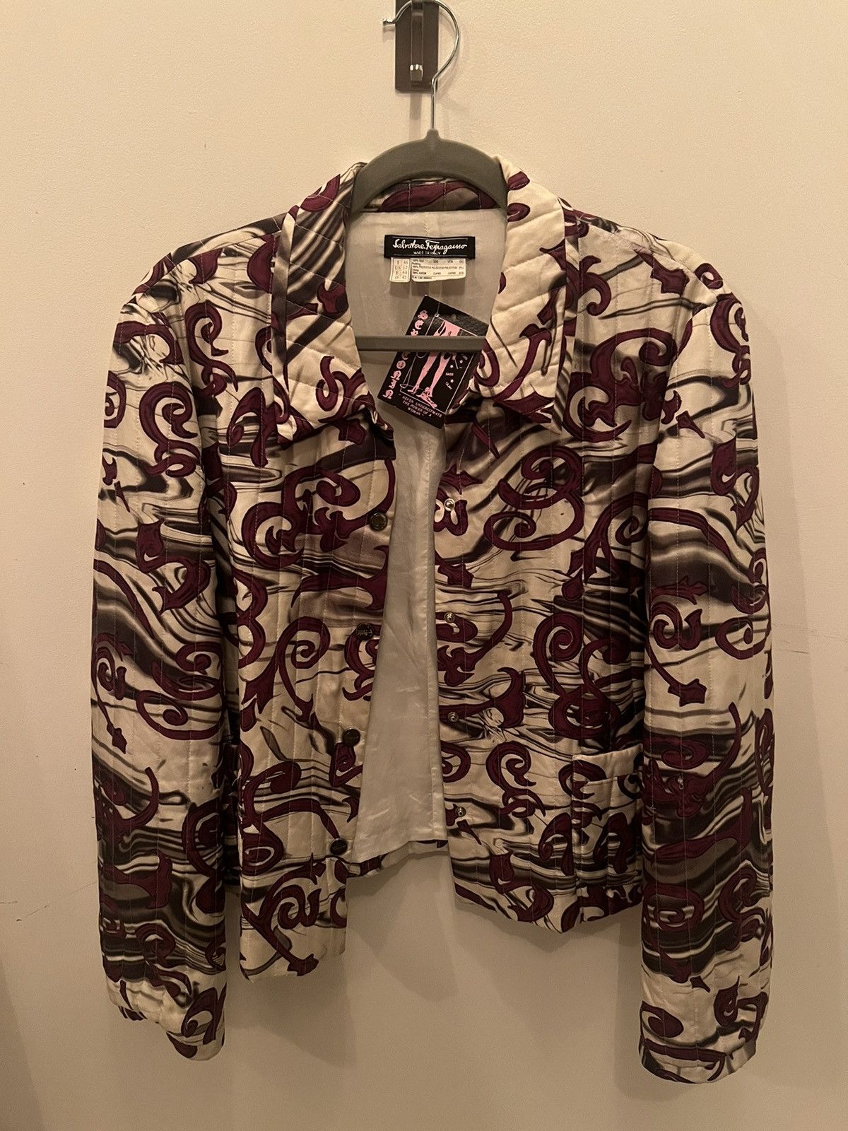 Designer × Salvatore Ferragamo × Vintage Salvatore Ferragamo Vintage Patterned Jacket Size US S / EU 44-46 / 1 - 1 Thumbnail