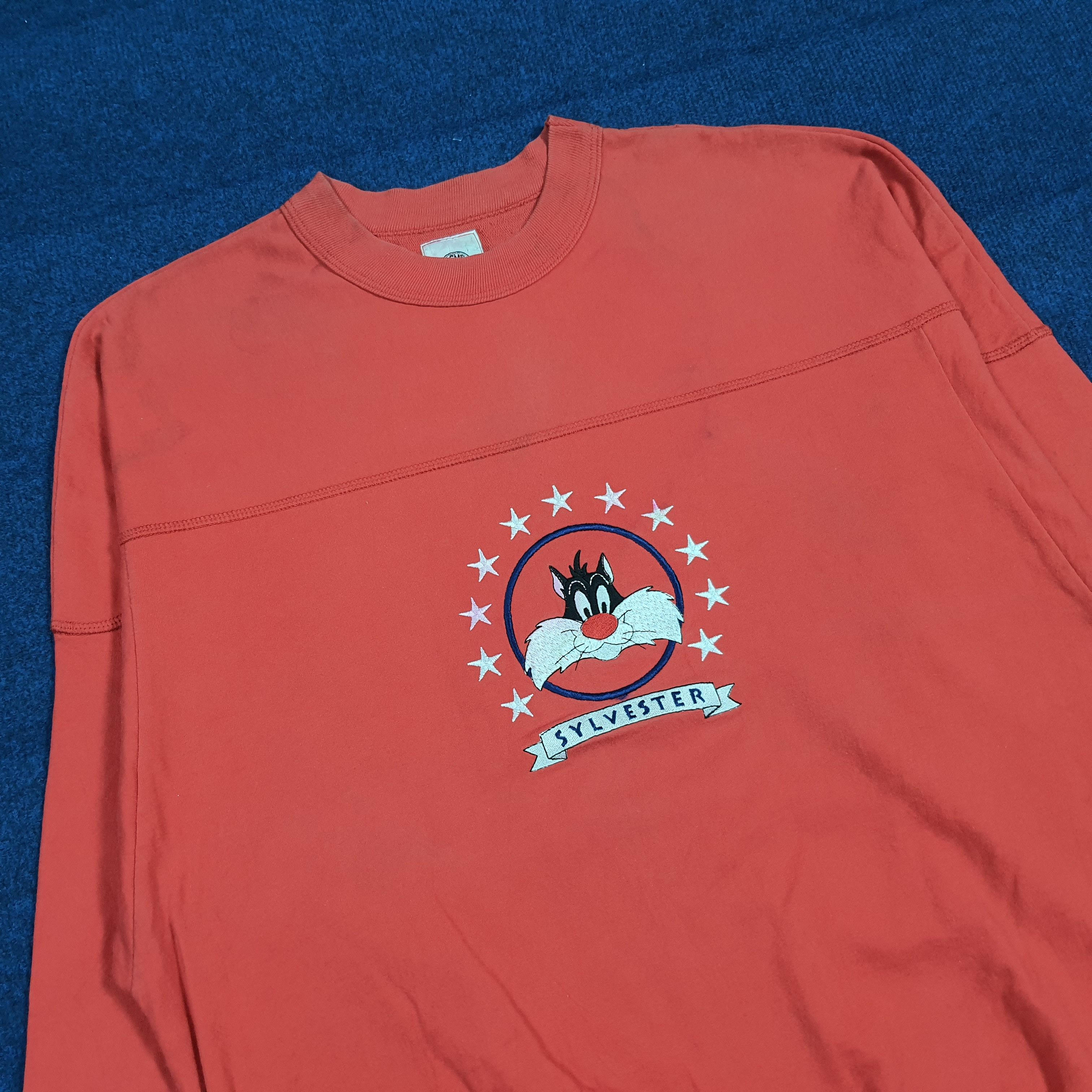 Acme Clothing Vintage Sylvester The Cat Looney Tunes Sweatshirt C286N21 Size US L / EU 52-54 / 3 - 2 Thumbnail