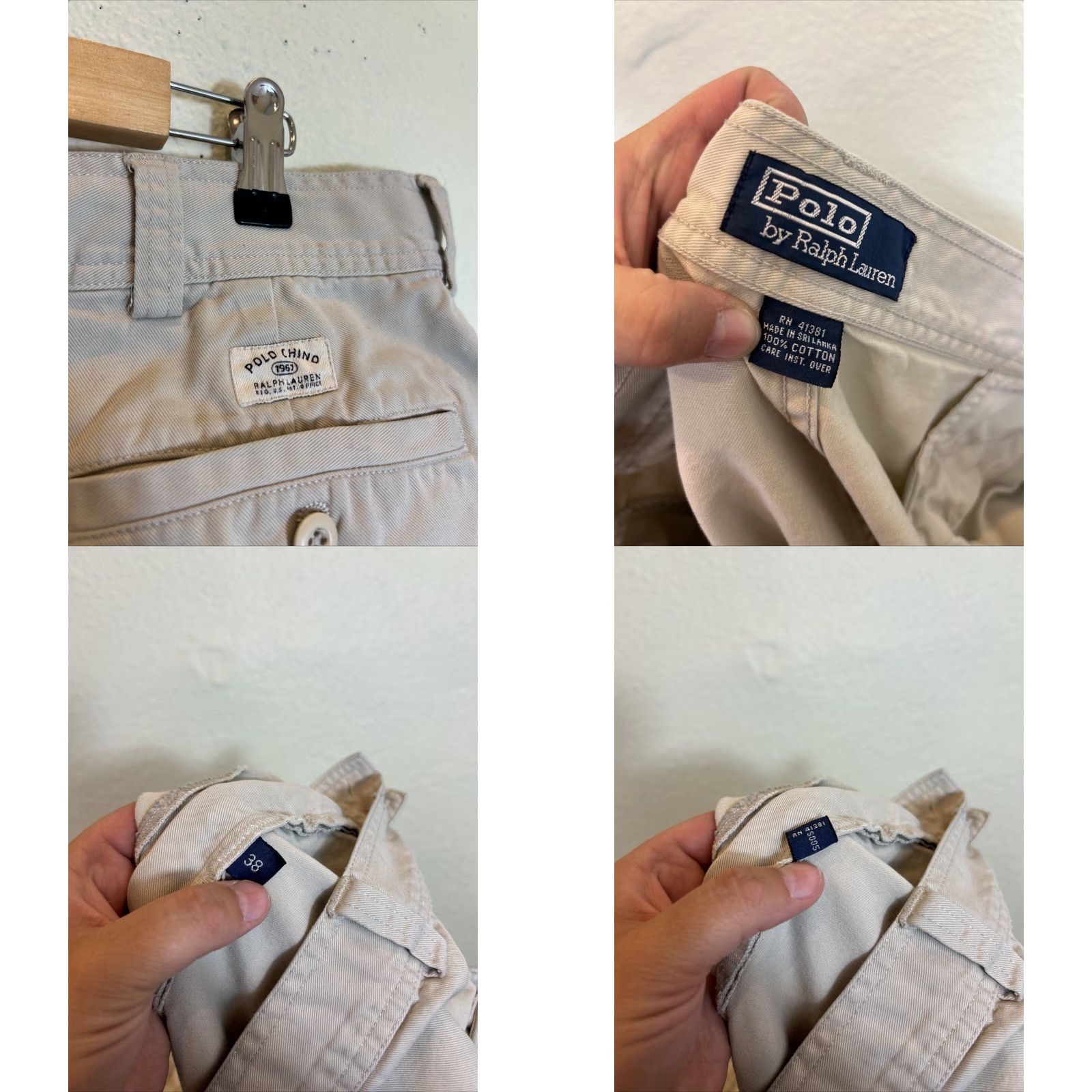 Polo Ralph Lauren VINTAGE Polo Ralph Lauren Cargo Shorts Mens 38 Beige Distressed Cargo American Outdoor 90s Boys Mens Size US M / EU 48-50 / 2 - 10 Thumbnail