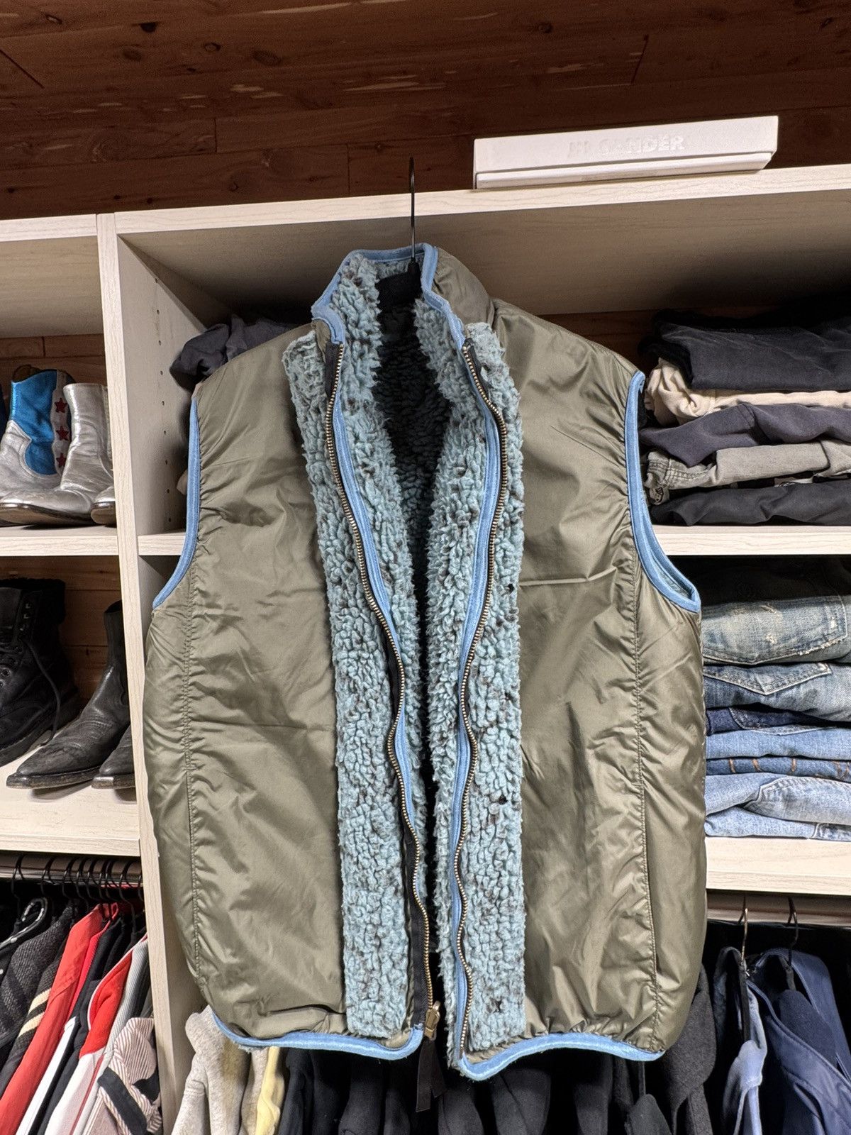 Kapital Kountry Kapital Sashiko Boa fleece vest Size US M / EU 48-50 / 2 - 2 Thumbnail