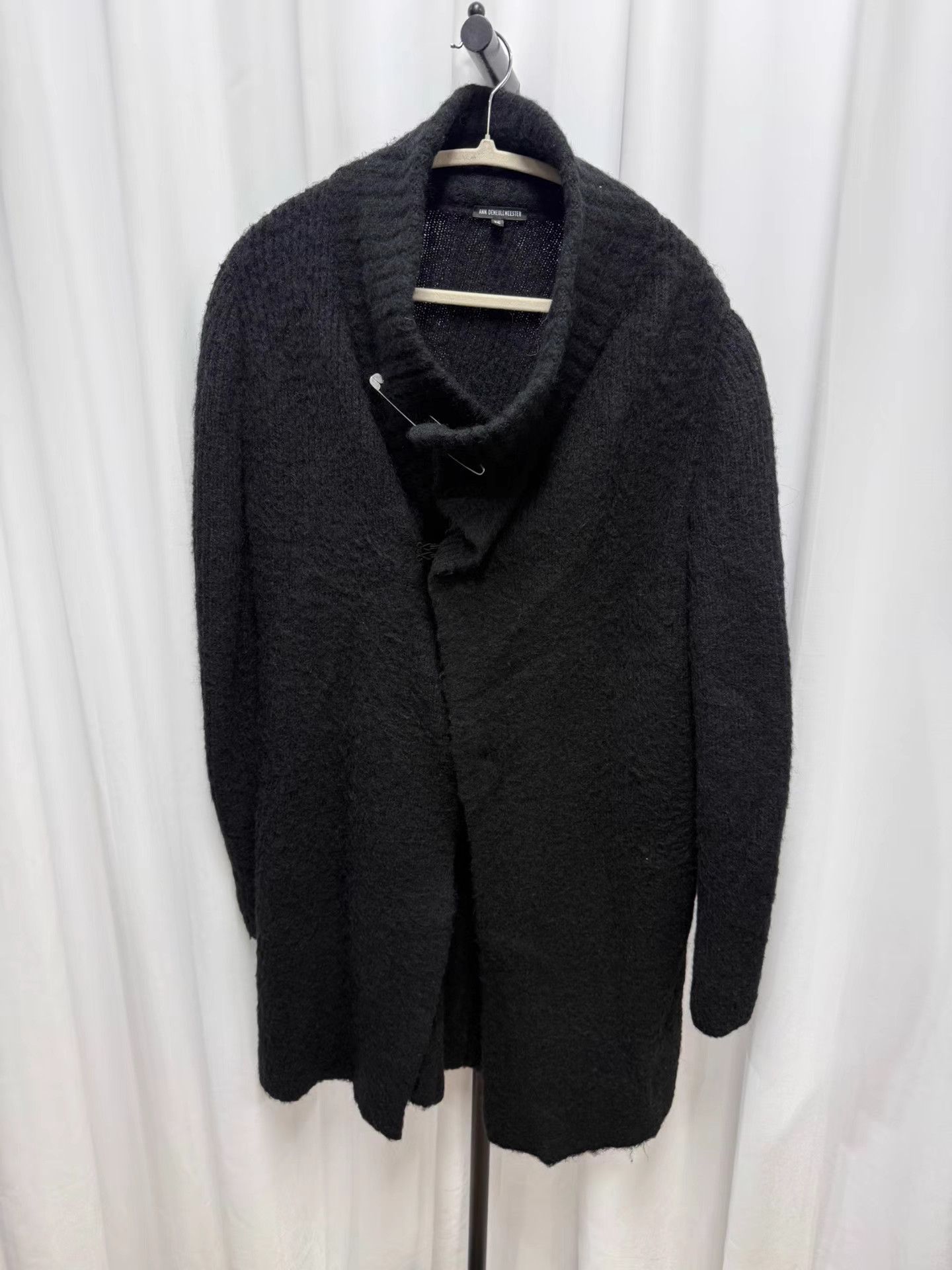 Ann Demeulemeester Ann Demeulemeester Mohair Scarf Collar Frog Closure Coat K20 Size XS / US 0-2 / IT 36-38 - 1 Thumbnail