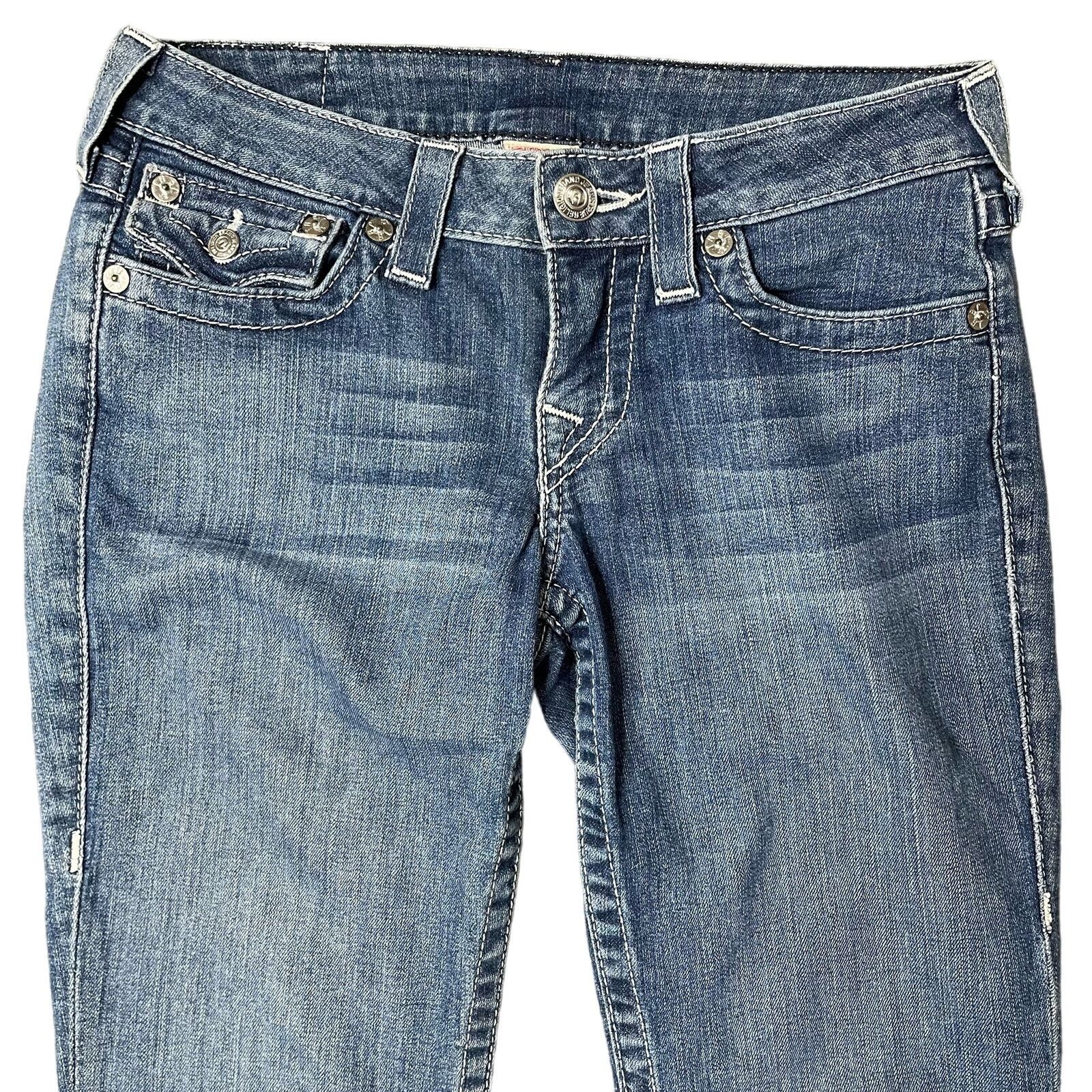True Religion True Religion Straight Leg Jeans Size 27" / US 4 / IT 40 - 4 Thumbnail