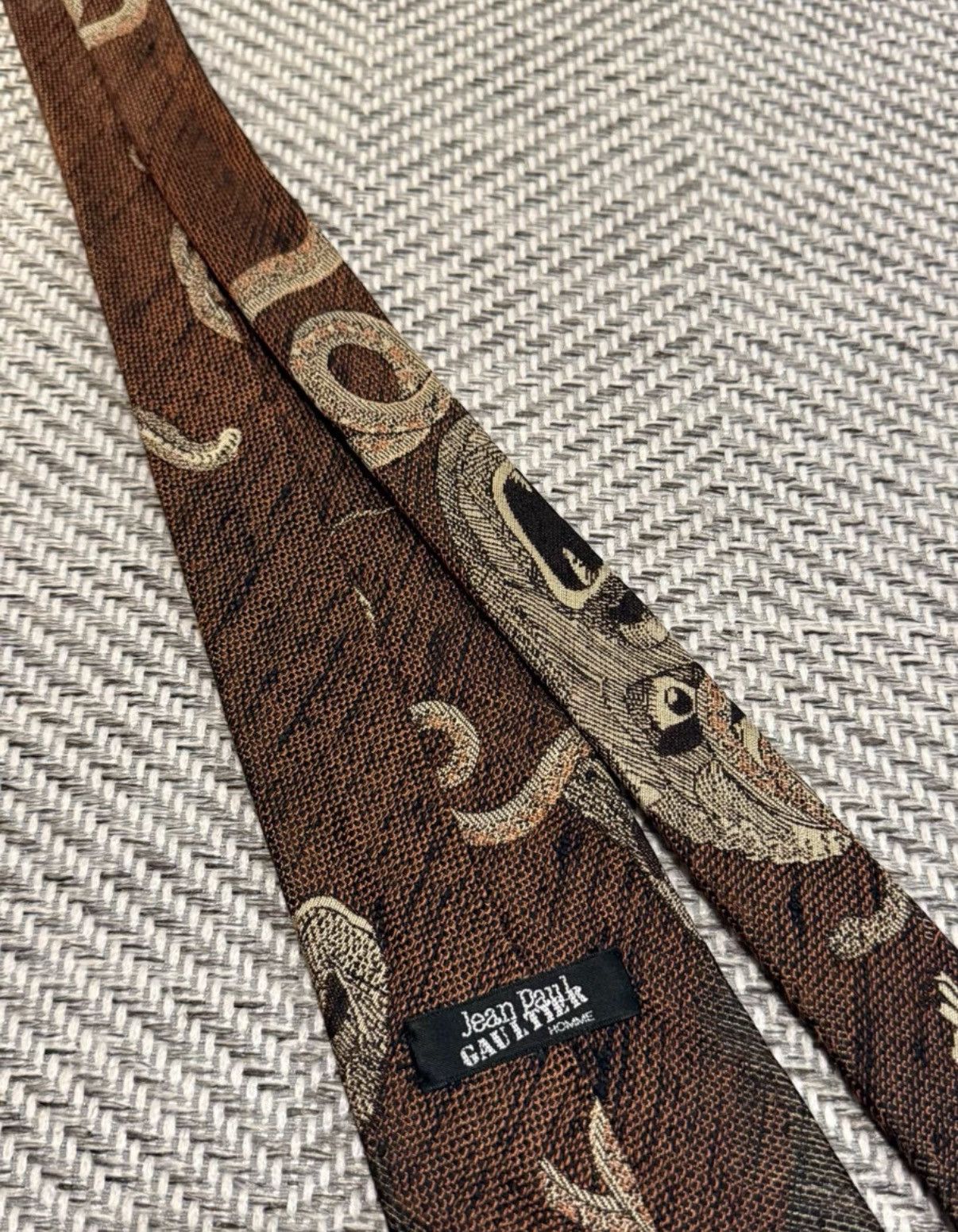 Jean Paul Gaultier Jean Paul Gaultier HOMME Stone Mask Tie K24 Size ONE SIZE - 6 Thumbnail