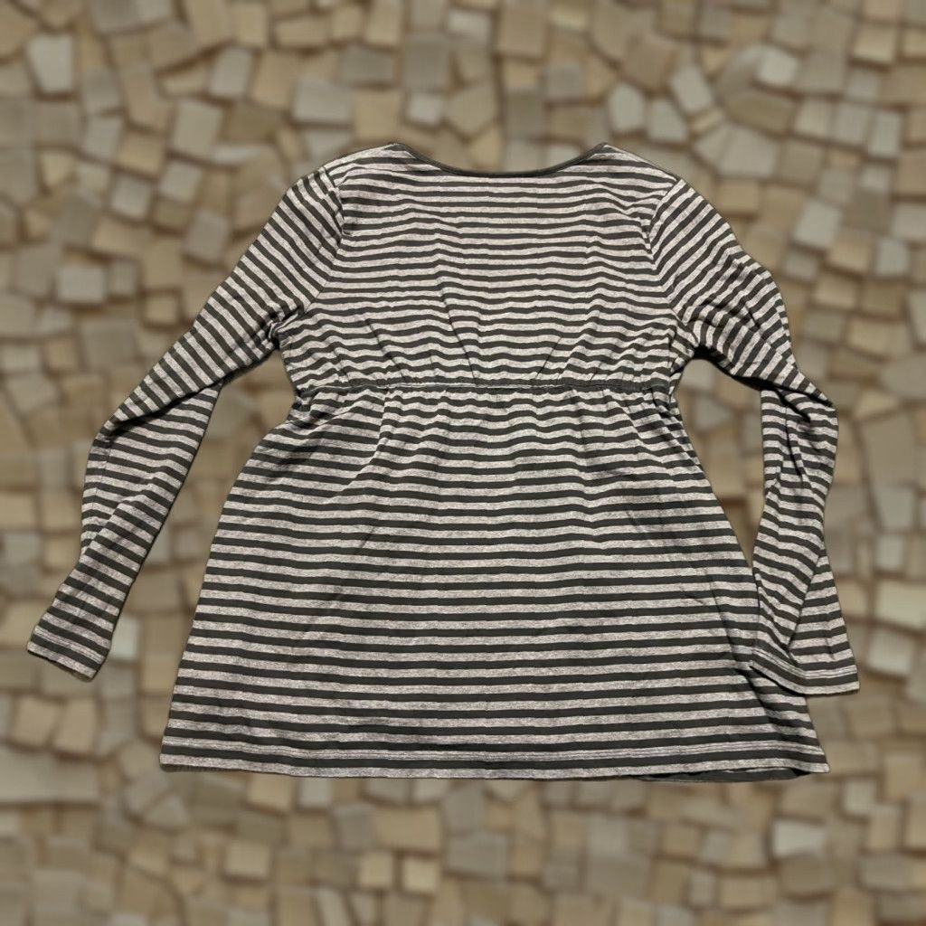 Vintage Sonoma Shirt Women's Size Large Brown Light Brown Striped Long Sleeve Size L / US 10 / IT 46 - 1 Thumbnail