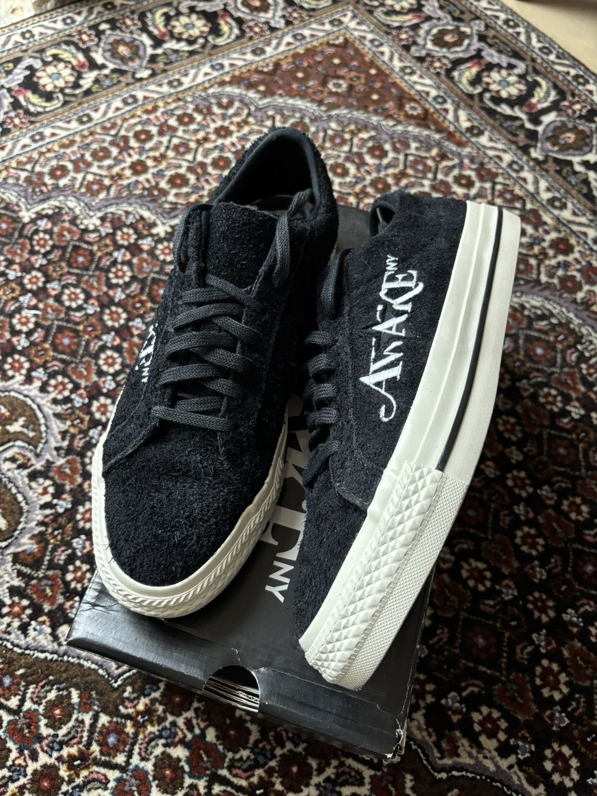 Awake NY × Converse Awake NY × Converse (Black Fuzzy) Size US 8.5 / EU 41-42 - 6 Thumbnail