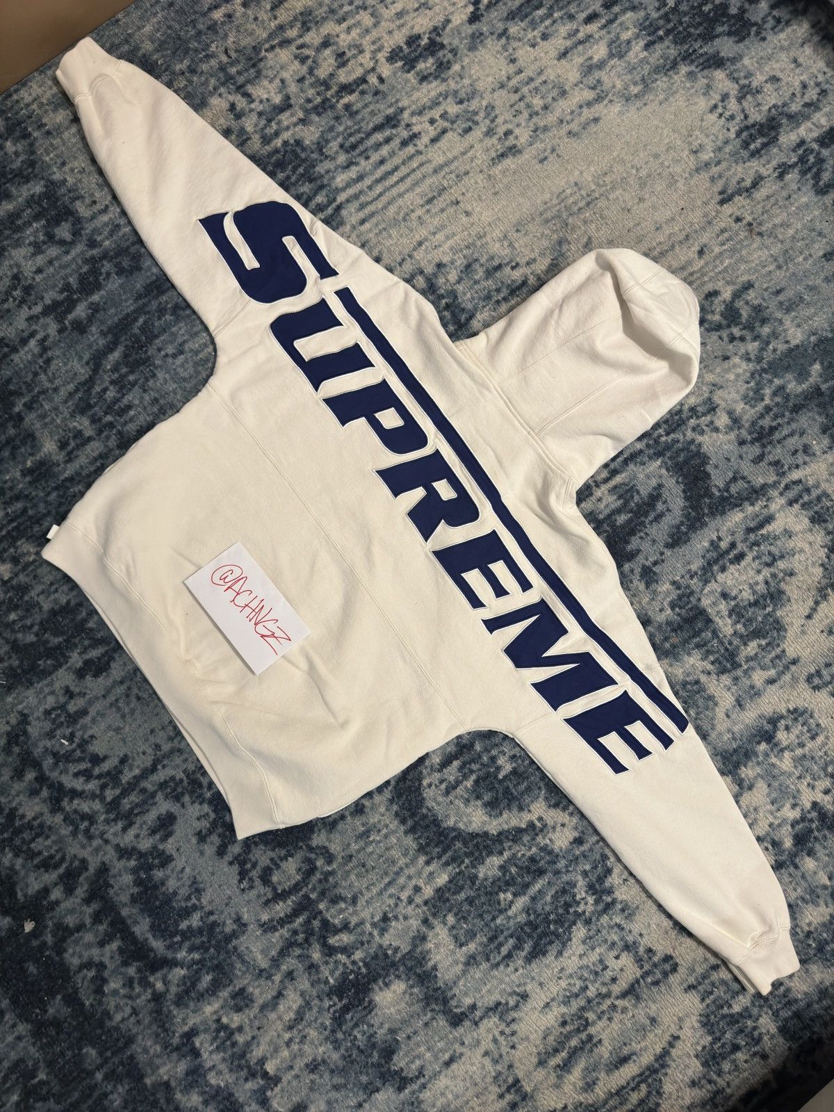 Supreme Supreme® Wrapped Half Zip Hooded Sweatshirt (White) | Grailed