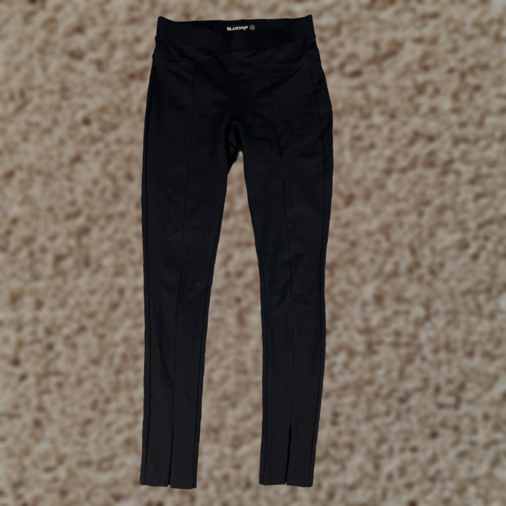 Vintage BLANKNYC Womens Black Leggings Skinny Pockets 25 Pants Rayon Blend Pull On Inseam 28in Casual Activewear Womens Size 30" / US 8 / IT 44 - 1 Thumbnail