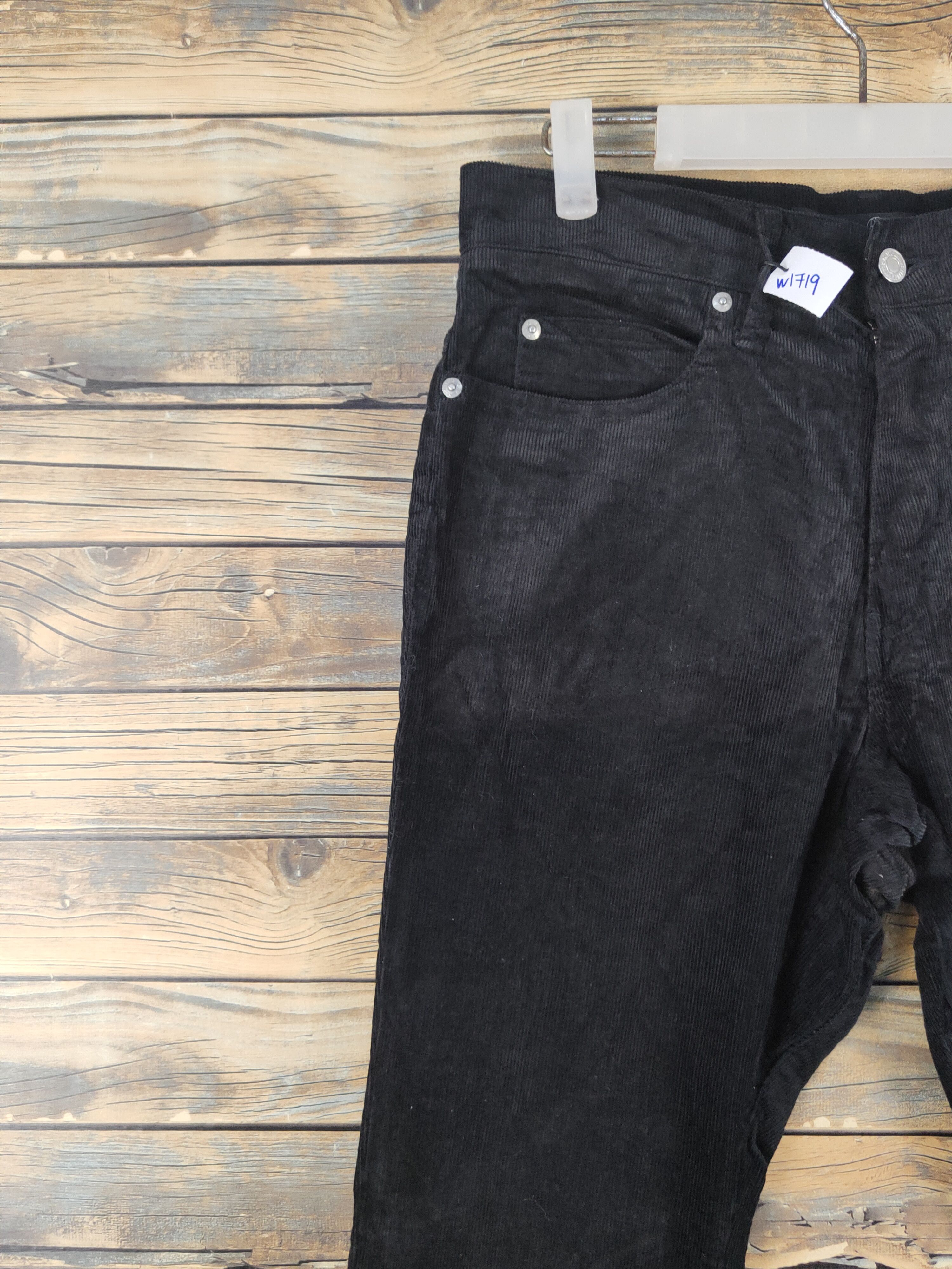 BEAUTY&YOUTH × United Arrows Beauty&Youth -United Arrows Black Corduroy Pants #W1719 Size US 31 - 3 Thumbnail