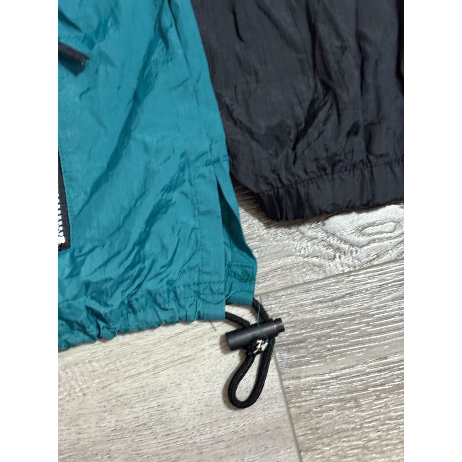Spalding Vintage Spalding Green & Black Hooded Anorak Jacket - Men XL Size US XL / EU 56 / 4 - 2 Thumbnail
