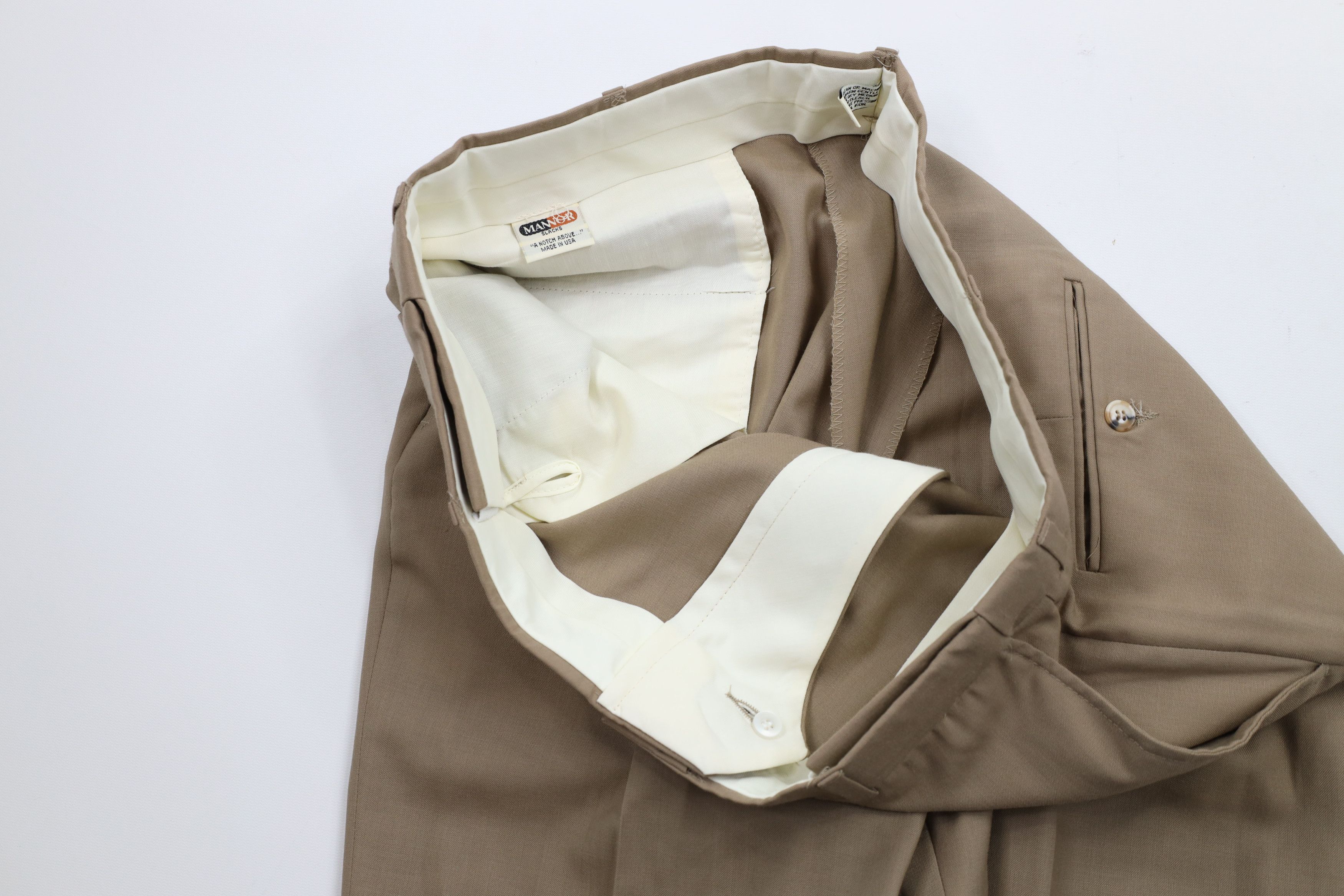 Vintage Vintage 90s Streetwear Wide Leg Chino Pants Beige USA Size US 38 / EU 54 - 7 Thumbnail