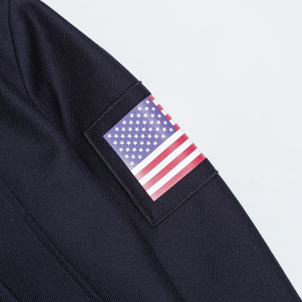 4SDESIGNS Split Raglan Bomber - Navy w/ Flag Motif Size US M / EU 48-50 / 2 - 6 Thumbnail