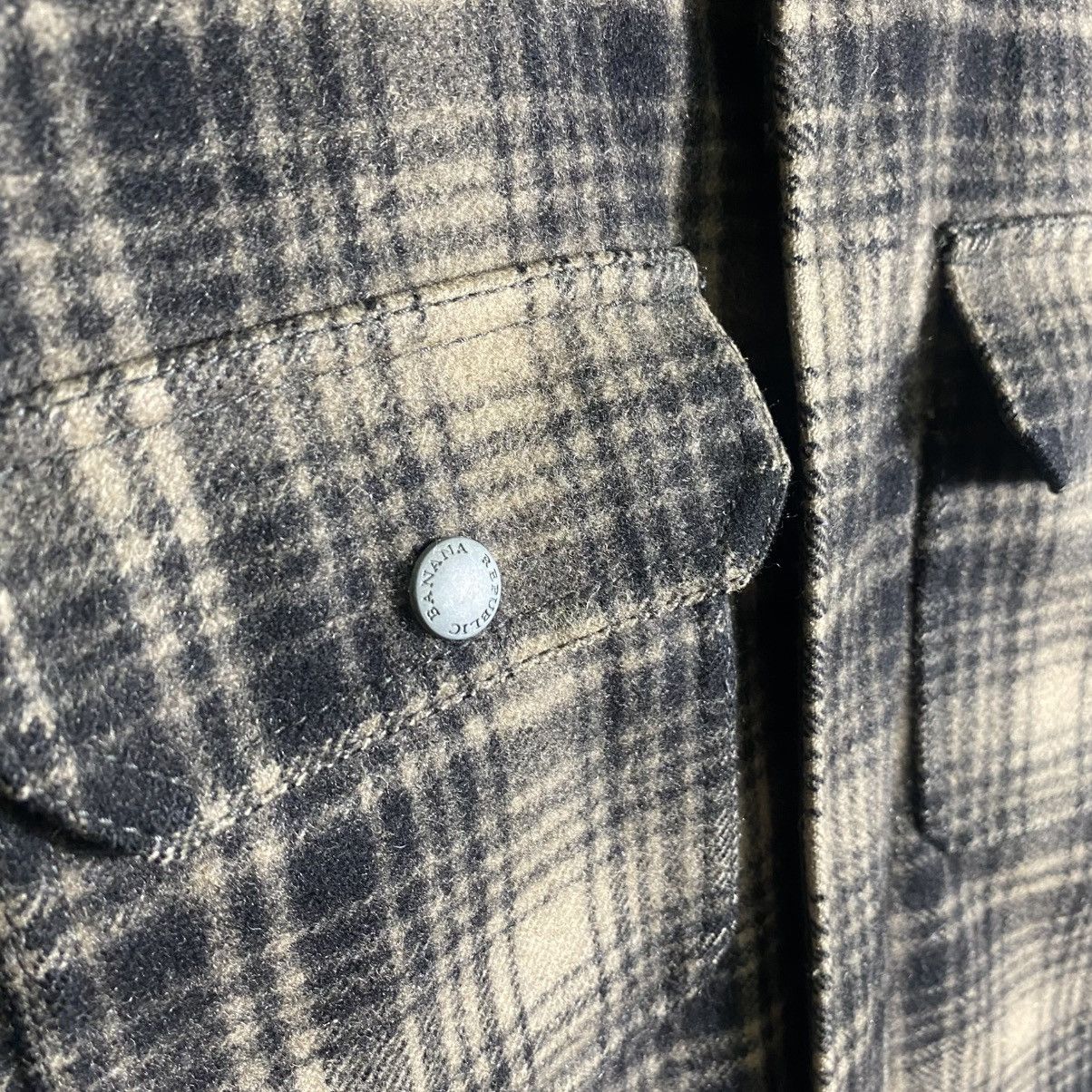 Banana Republic Banana Republic Wool Plaid Button Jacket M Size Brown/Black Size US M / EU 48-50 / 2 - 7 Thumbnail