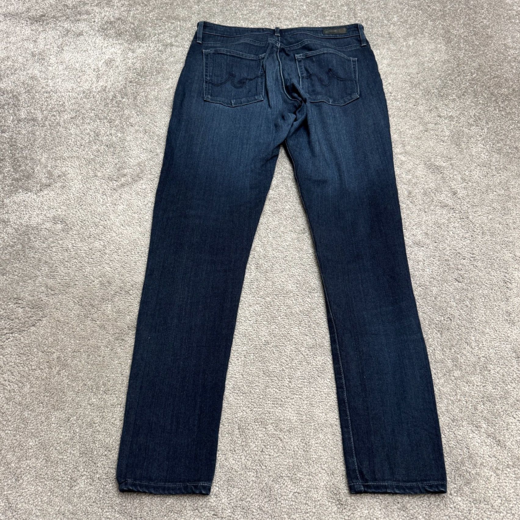 Vintage AG Adriano Goldschmied Farrah High Rise Skinny Denim Jeans Women 30R Blue Casual Size 30" / US 8 / IT 44 - 2 Thumbnail
