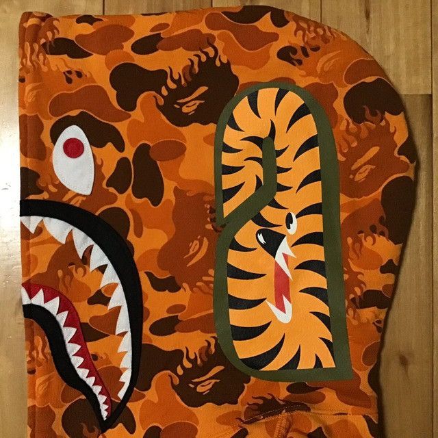 Bape × Nigo BAPE Fire camo shark full zip hoodie a bathing ape NIGO Size US L / EU 52-54 / 3 - 5 Thumbnail