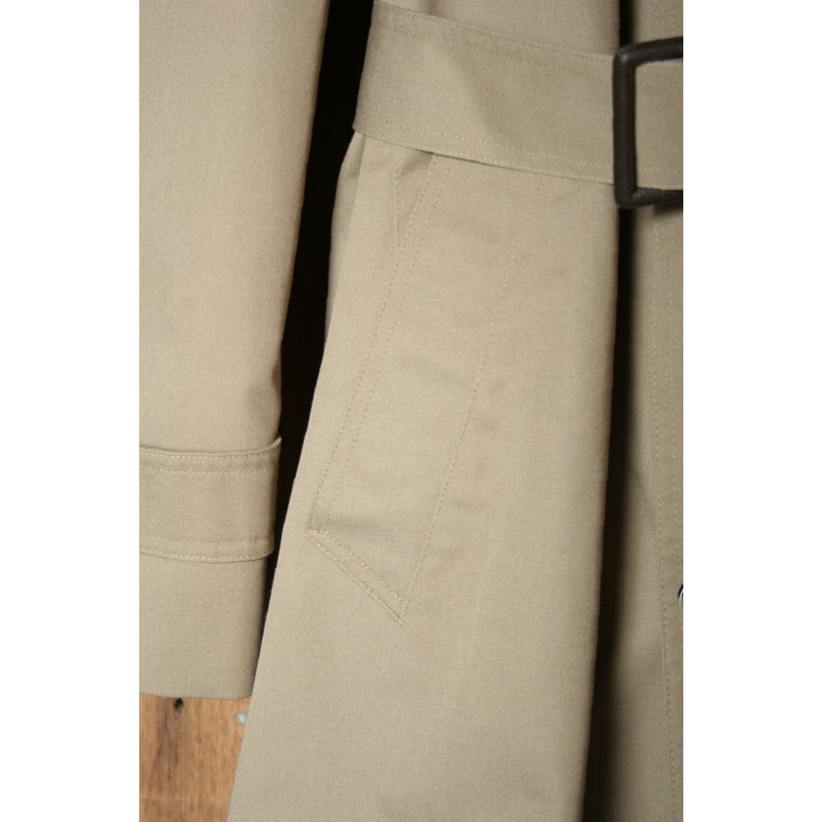 Vintage VINTAGE Prange's Beige Belted Trench Coat Overcoat Mens Sz. 40L Long Double Breasted Fur Liner Size US XXS / EU 40 - 4 Thumbnail