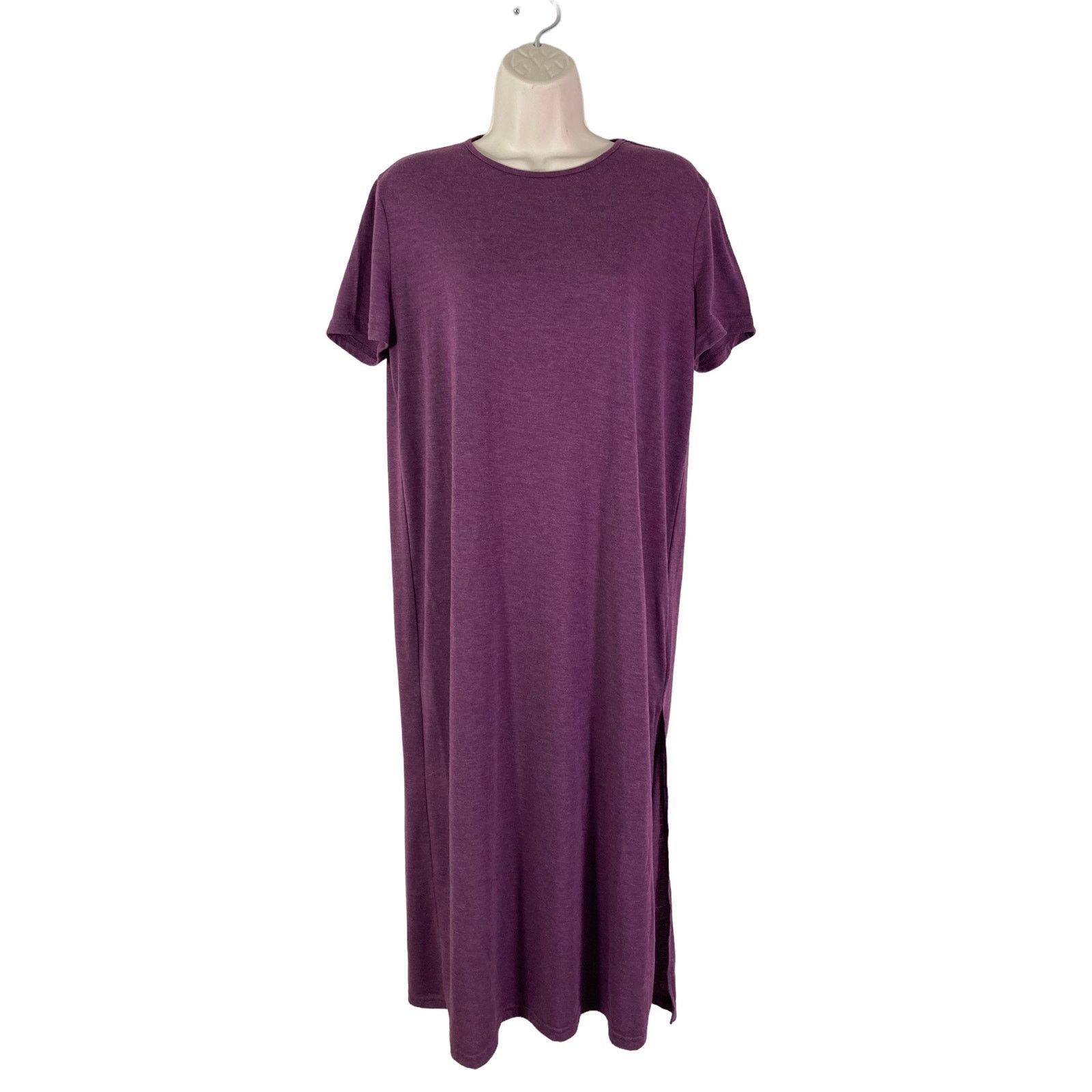 Shein SHEIN Women's Purple Short Sleeve T-Shirt Dressl Size L Size L / US 10 / IT 46 - 1 Thumbnail