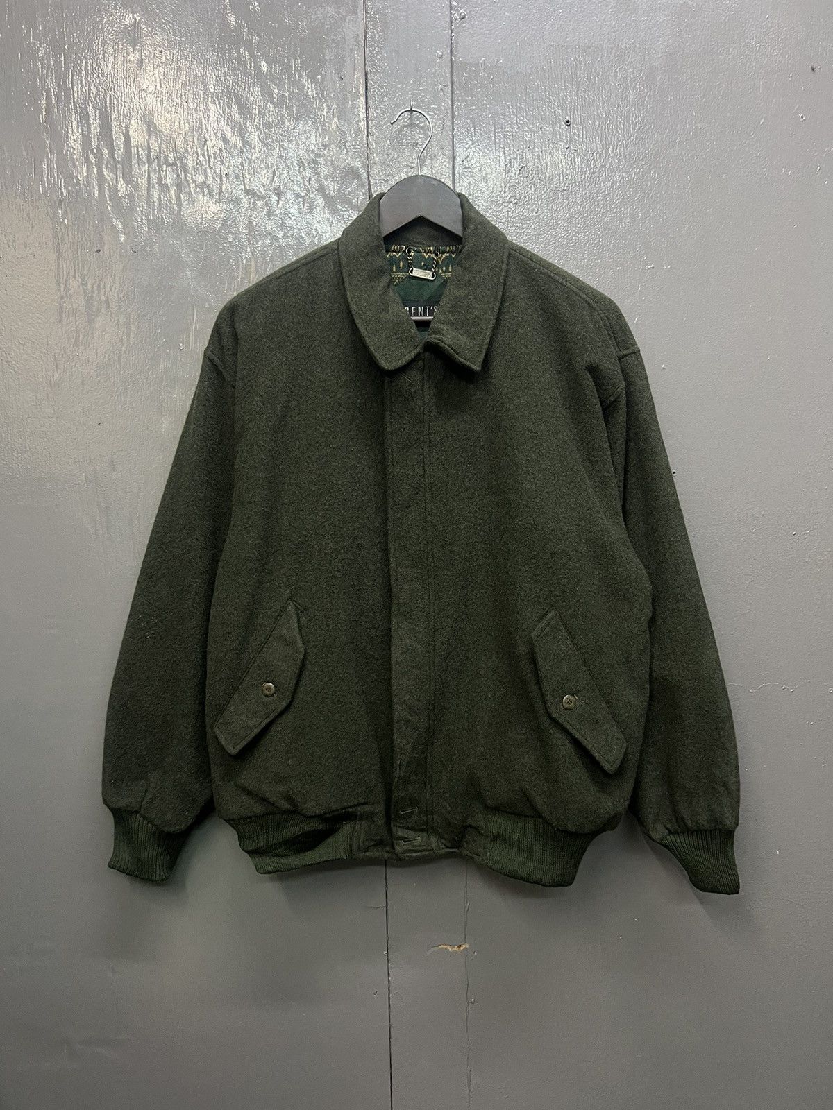 Gents Vintage Gents Wool Bomber Jacket Size US L / EU 52-54 / 3 - 1 Thumbnail