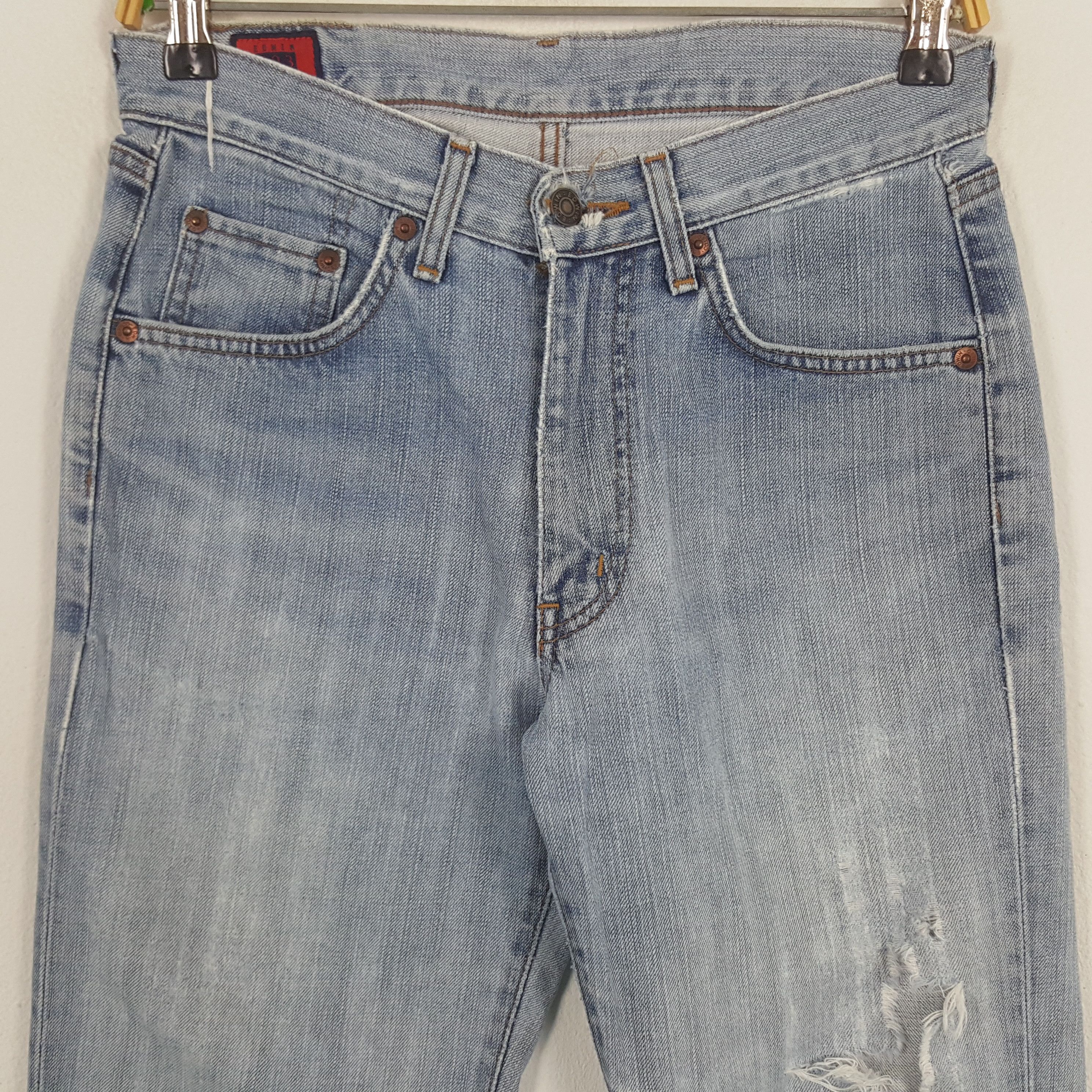 Edwin × Vintage Vintage Edwin Japanese Distressed Style Denim Jeans Size US 28 / EU 44 - 2 Thumbnail