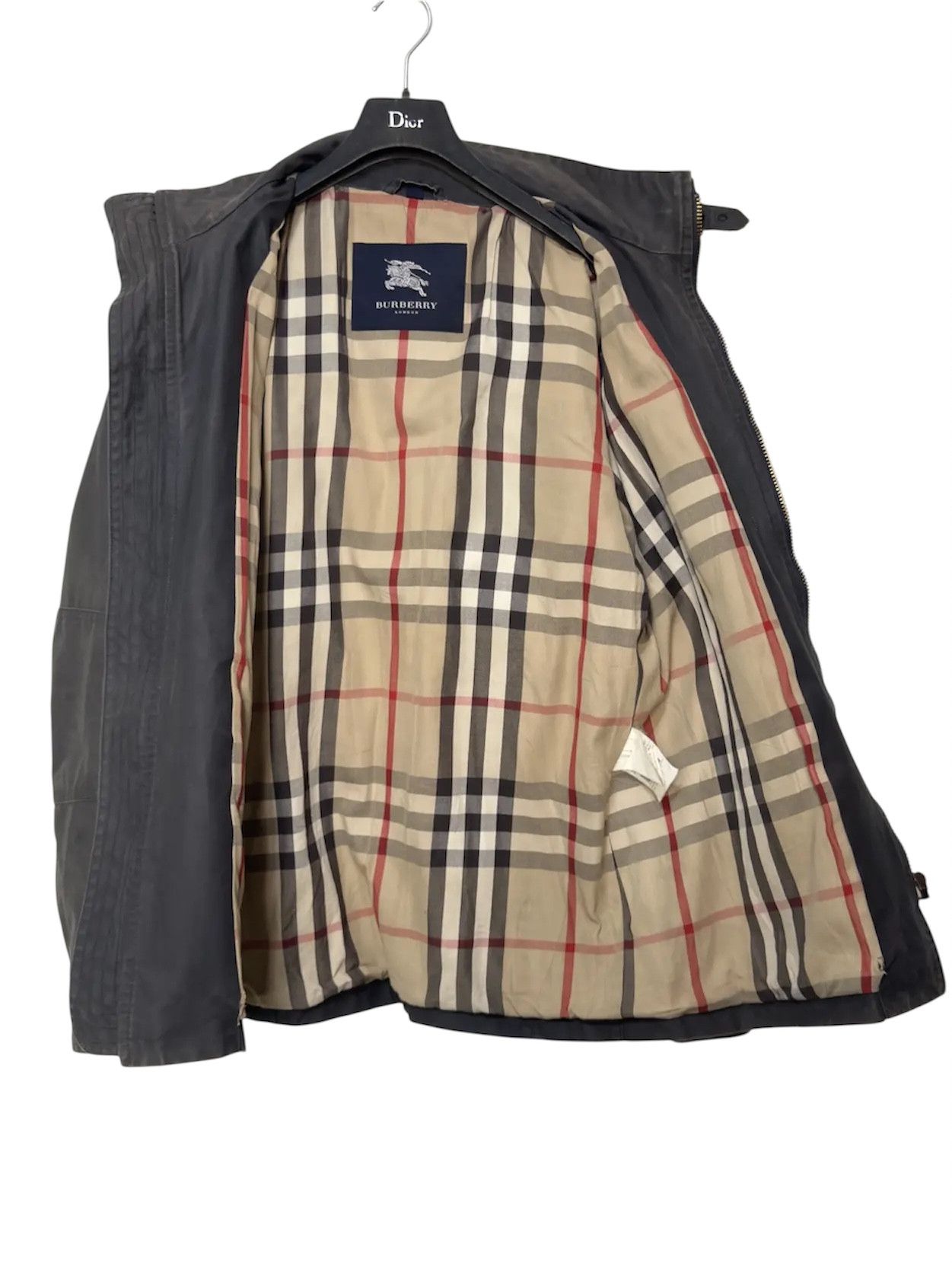 Burberry 🔥 burberry rare biker down jacket waxed novacheck size L Size US L / EU 52-54 / 3 - 2 Thumbnail