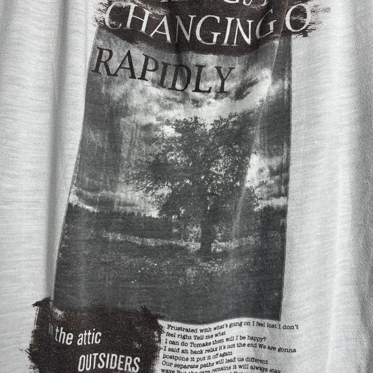 In The Attic Y2K In The Attic Outsiders Punk Graphic LongSleeve T-shirt Size US M / EU 48-50 / 2 - 4 Thumbnail