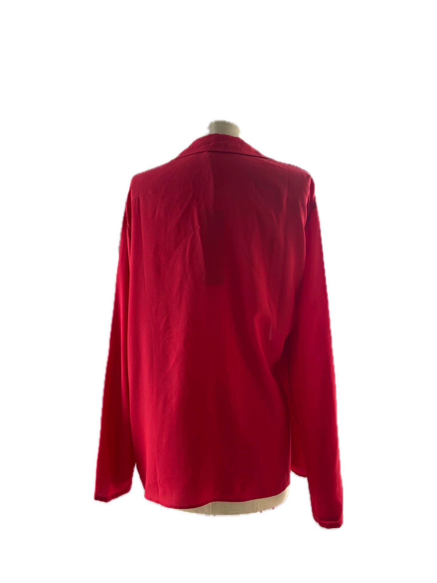 Haider Ackermann Haider Ackermann Women's Red Silk Robe Shirt Size M / US 6-8 / IT 42-44 - 2 Thumbnail