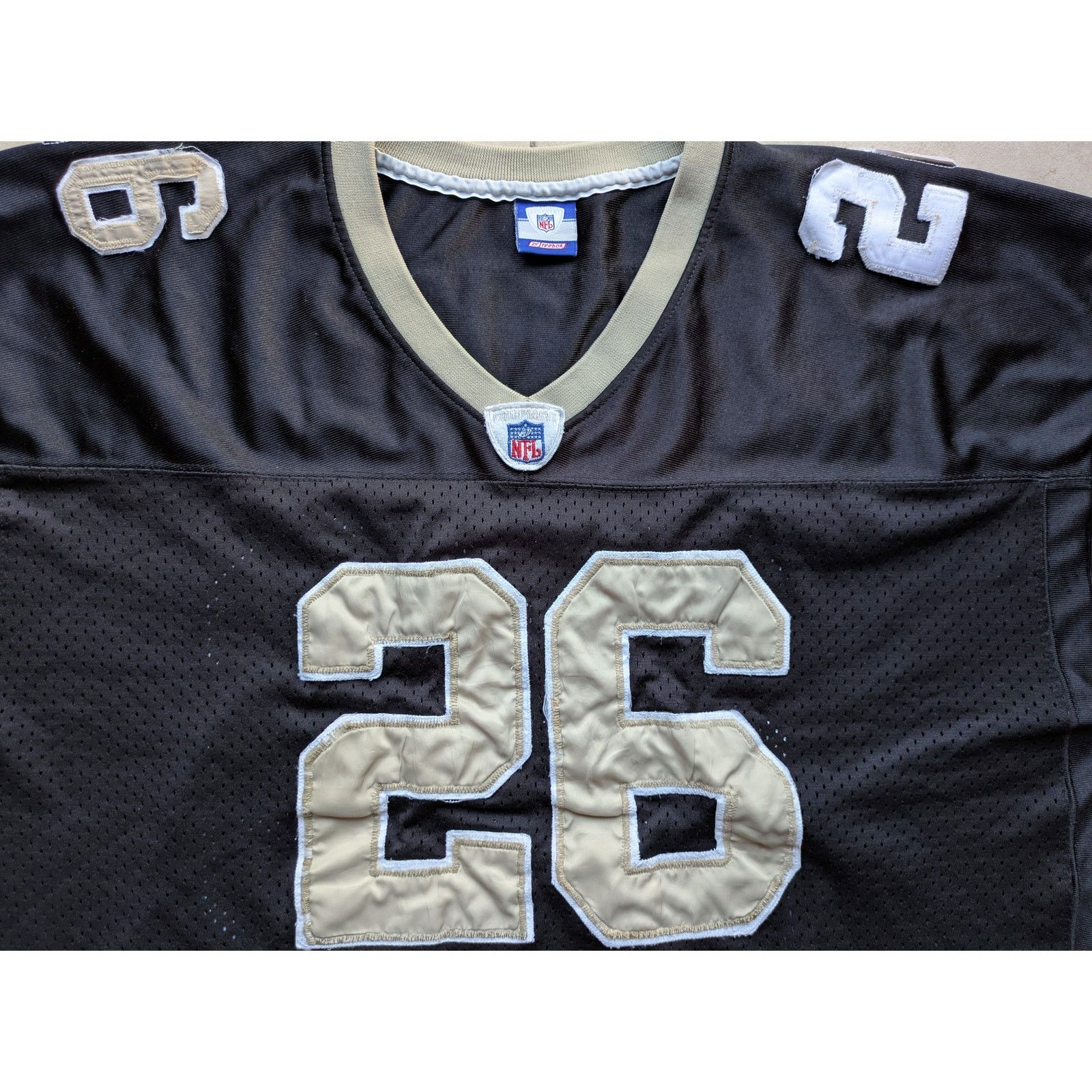 NFL × Reebok Deuce McALLISTER New Orleans Saints 2000s RBK jersey 60 3x Size US XXL / EU 58 / 5 - 11 Thumbnail
