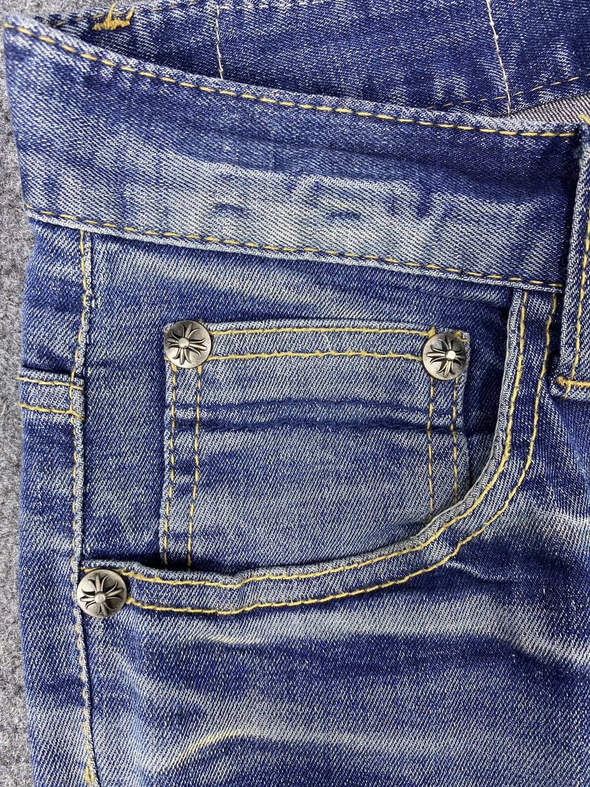 Japanese Brand Japanese Brand DPSR Distressed Blue Wash Denim - J1080 Size US 32 / EU 48 - 13 Thumbnail