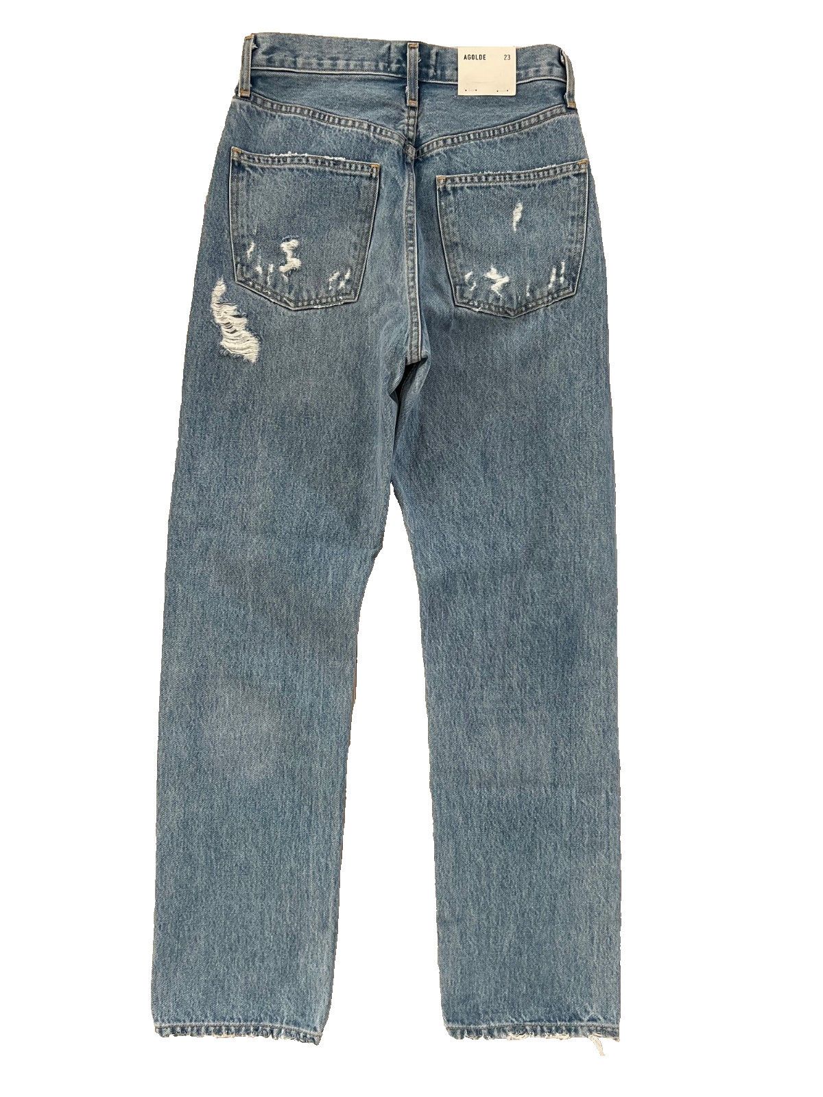 Agolde AGOLDE '90s Distressed Loose Fit Denim Jeans Fall Out ( 23 ) Size 23" - 6 Thumbnail
