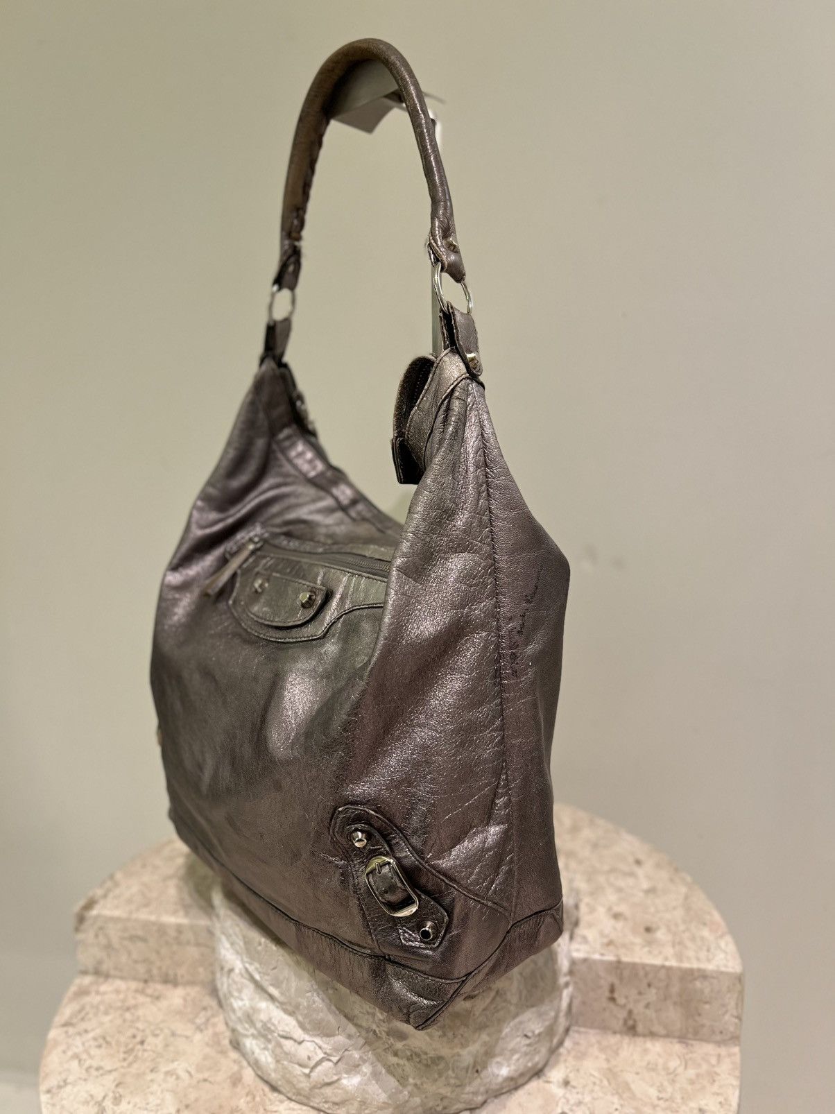 Balenciaga Balenciaga Day hobo silver Size ONE SIZE - 9 Thumbnail
