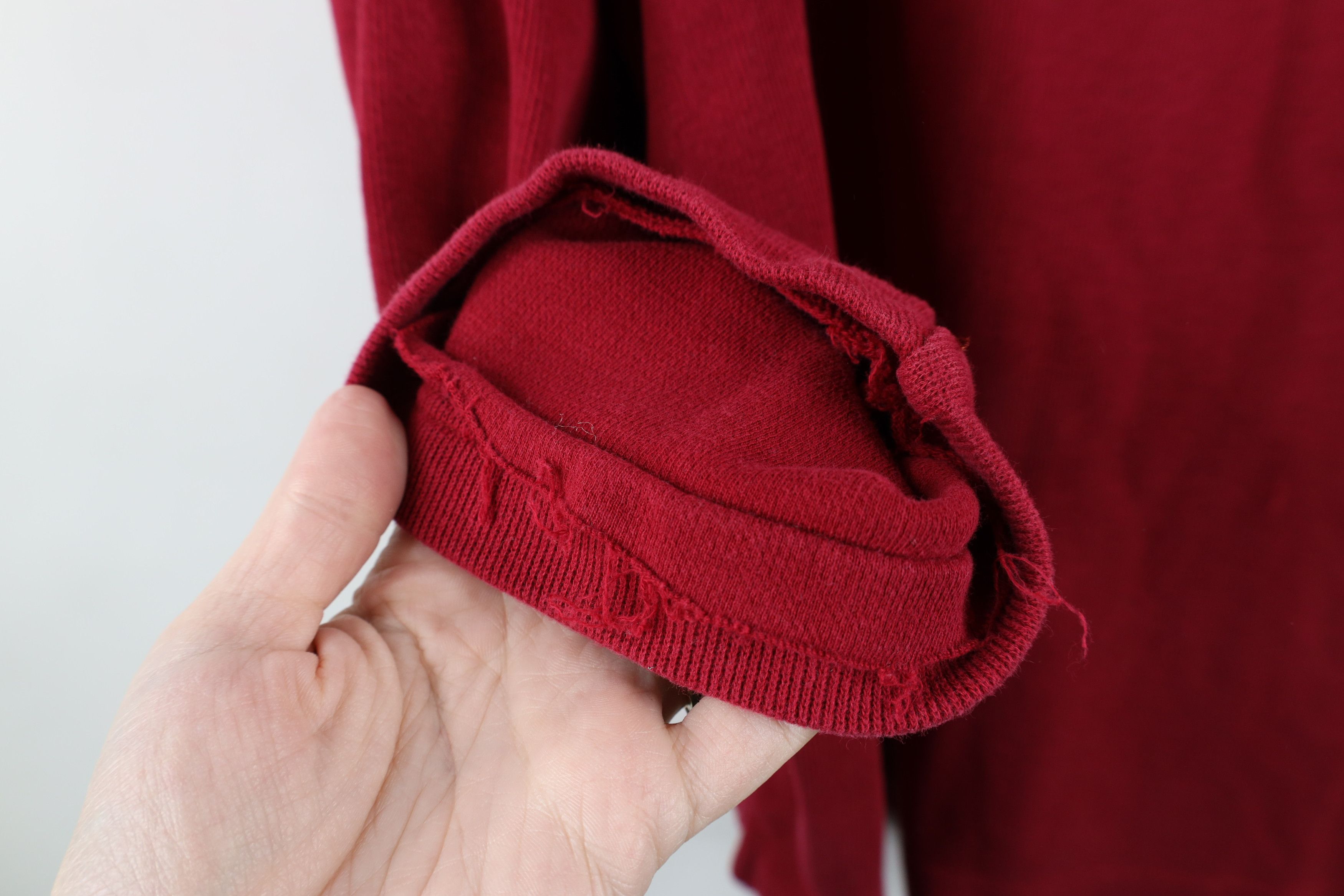 Gap × Vintage Vintage Y2K 2000 Gap Ribbed Knit Long Sleeve T-Shirt Red Size US L / EU 52-54 / 3 - 5 Thumbnail