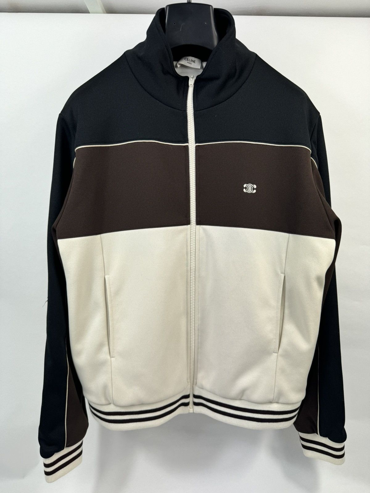 Celine LOGO EMBROIDERED ZIP UP JACKET Size US XXL / EU 58 / 5 - 1 Thumbnail