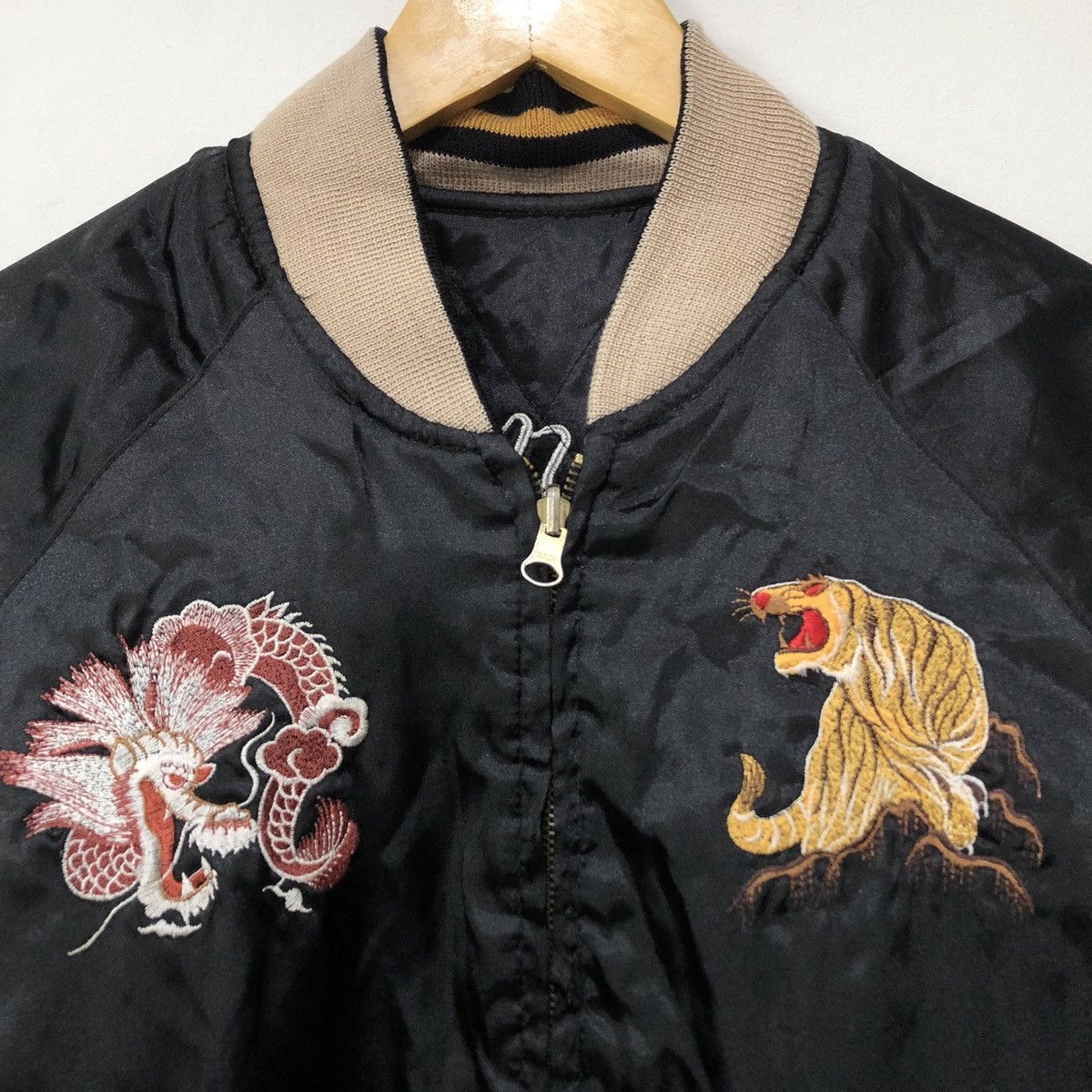 Japanese Brand Vintage Sukajan Embroidery Reversible Souvenir Jacket Size US L / EU 52-54 / 3 - 4 Thumbnail