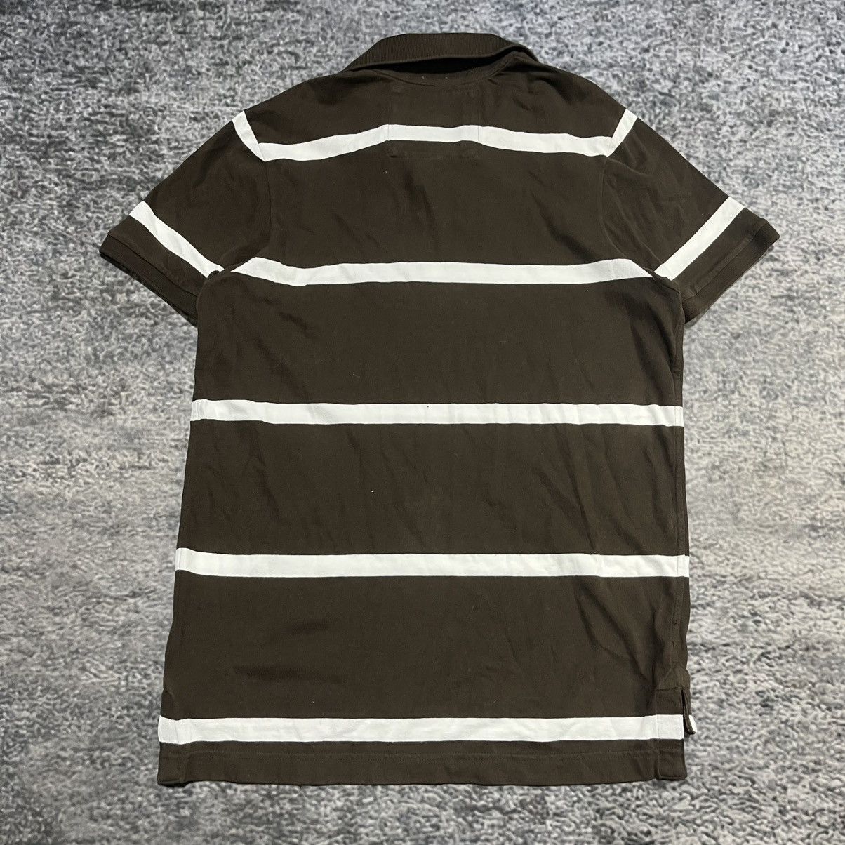 Abercrombie & Fitch Vintage Abercrombie & Fitch Muscle Polo Shirt Brown White XL Size US XL / EU 56 / 4 - 8 Thumbnail