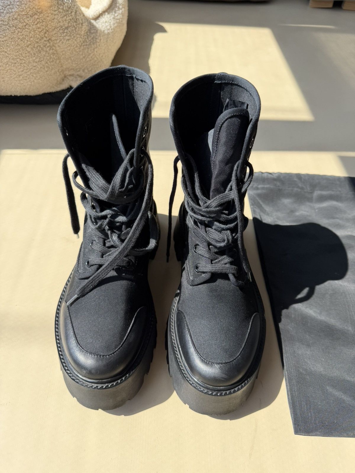 Celine CELINE Lace-Up Boots Size US 9 / IT 39 - 3 Thumbnail