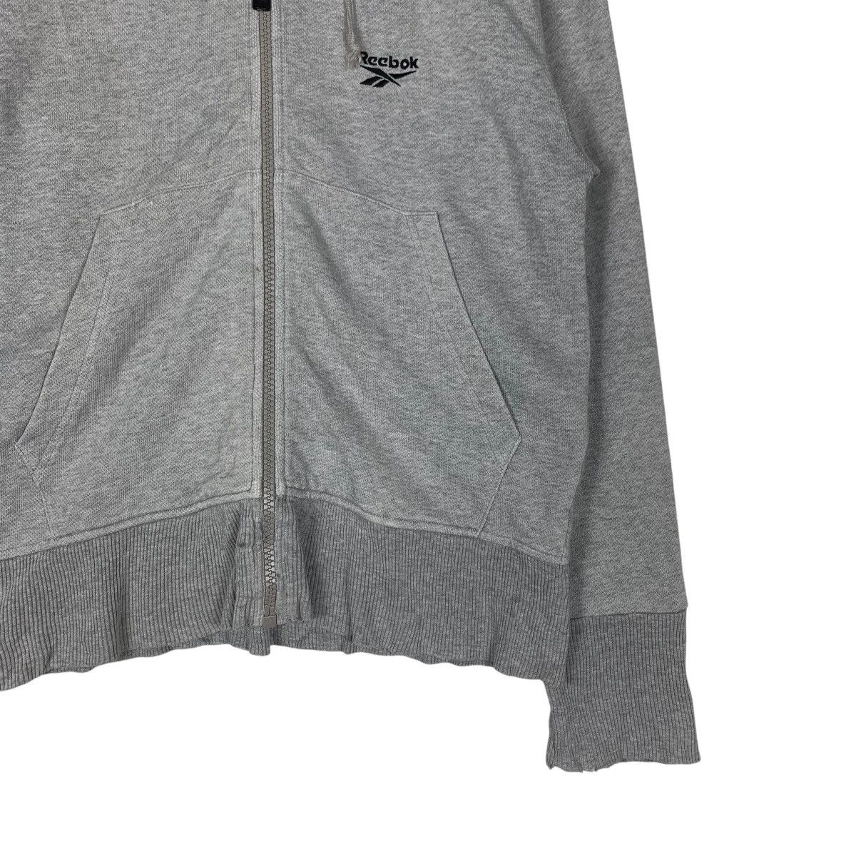 Reebok REEBOK Small Logo Zipper Hoodie Sweatshirt #1341-C60 Size US S / EU 44-46 / 1 - 4 Thumbnail