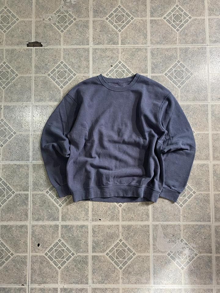 Other Vintage Y2K faded blank crewneck faded sweatshirt gray Size US L / EU 52-54 / 3 - 1 Thumbnail