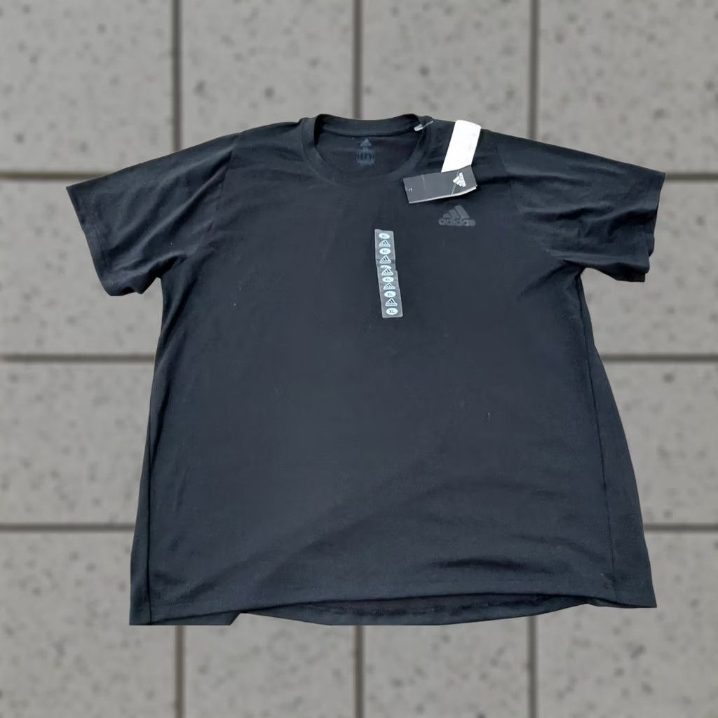 Adidas adidas Shirt Mens XL Black Athletic Gym Workout Tee T-Shirt New Size US XL / EU 56 / 4 - 1 Thumbnail
