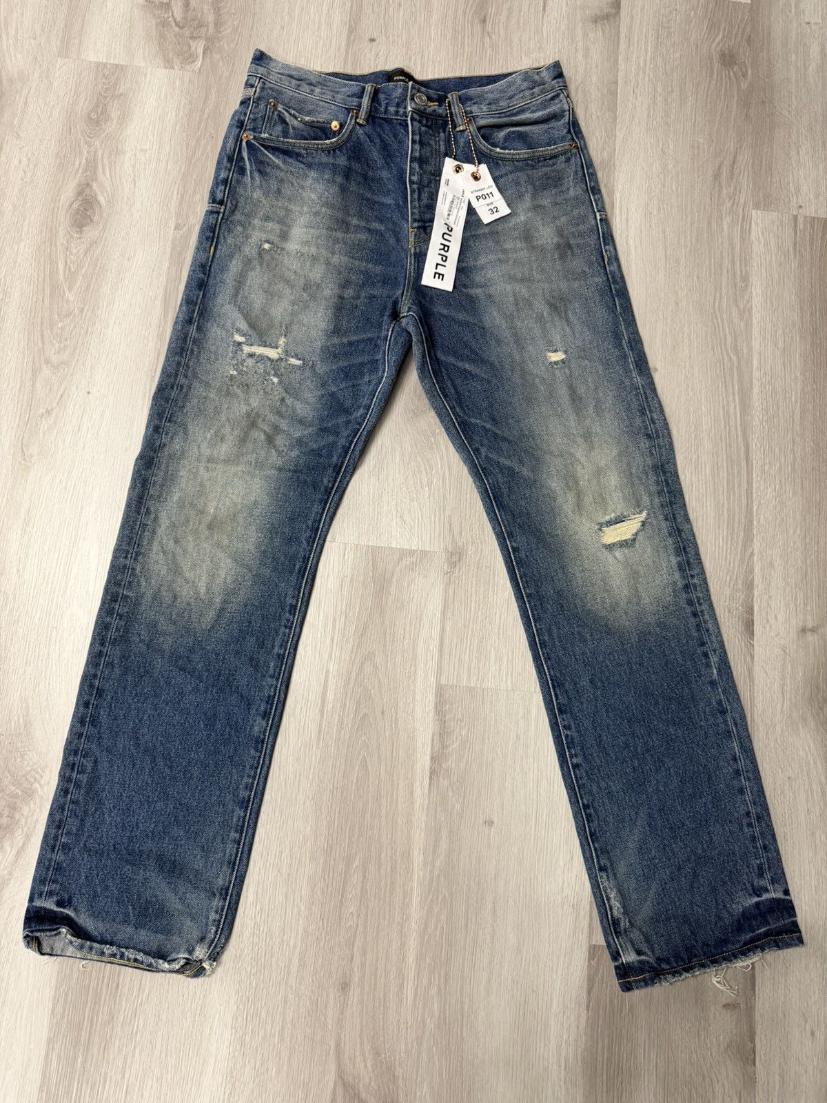Purple Brand Purple Brand Calcium Powder Distressed Jeans Size US 32 / EU 48 - 1 Thumbnail