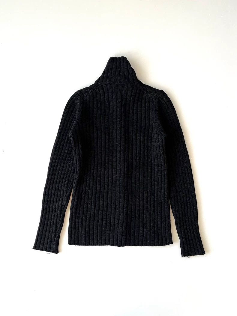 Helmut Lang HELMUT LANG 1990s high collar knit top Size S / US 4 / IT 40 - 4 Thumbnail
