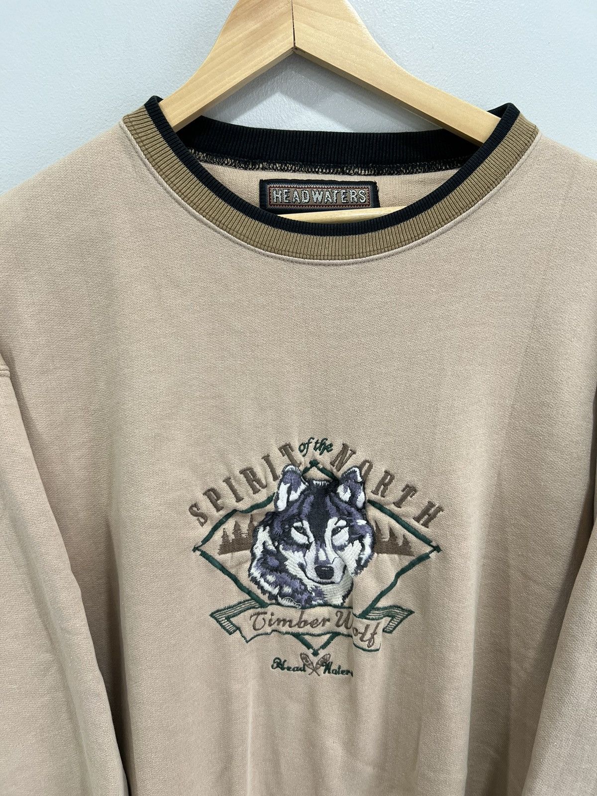 Vintage Vintahe Timber Wolf Animal sweater sweatshirt Size US XL / EU 56 / 4 - 2 Thumbnail