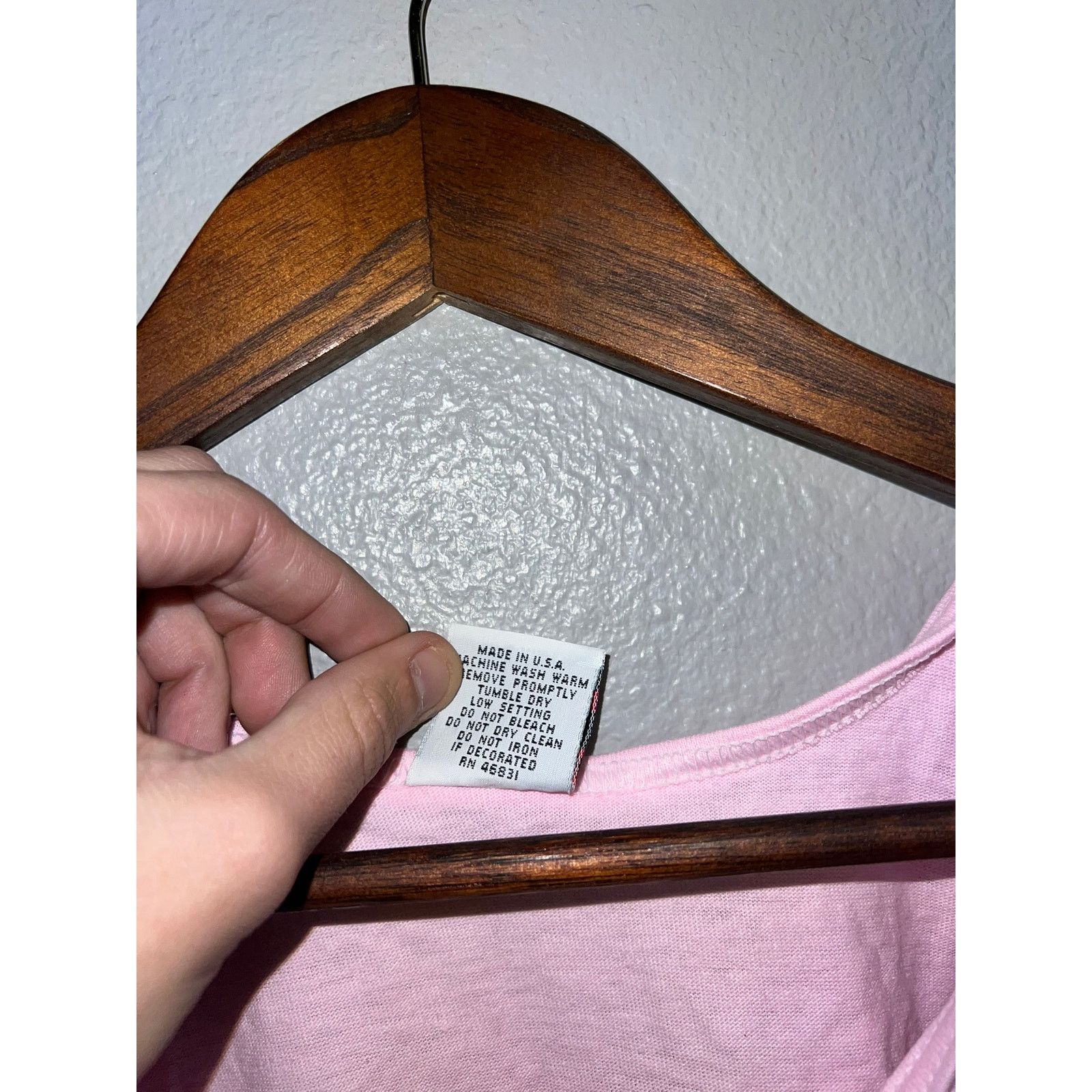 Signal Sport 80s Vintage Signal Mega-Tee Pink Blank Tank Shirt Top VTG L Size US L / EU 52-54 / 3 - 6 Thumbnail