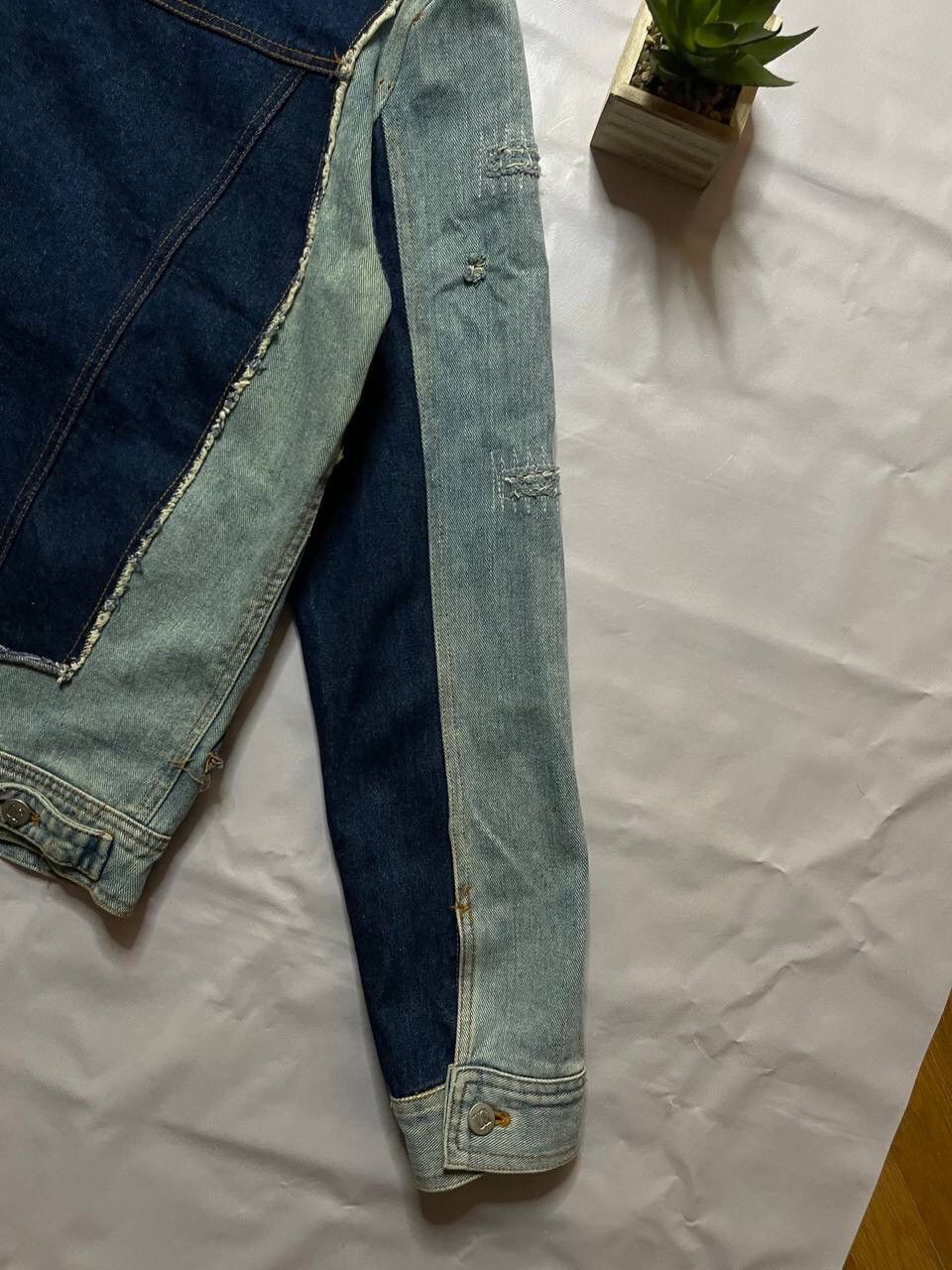 Designer × Vintage Patchwork Vintage Denim Jacket: made in Italy Size US M / EU 48-50 / 2 - 9 Thumbnail